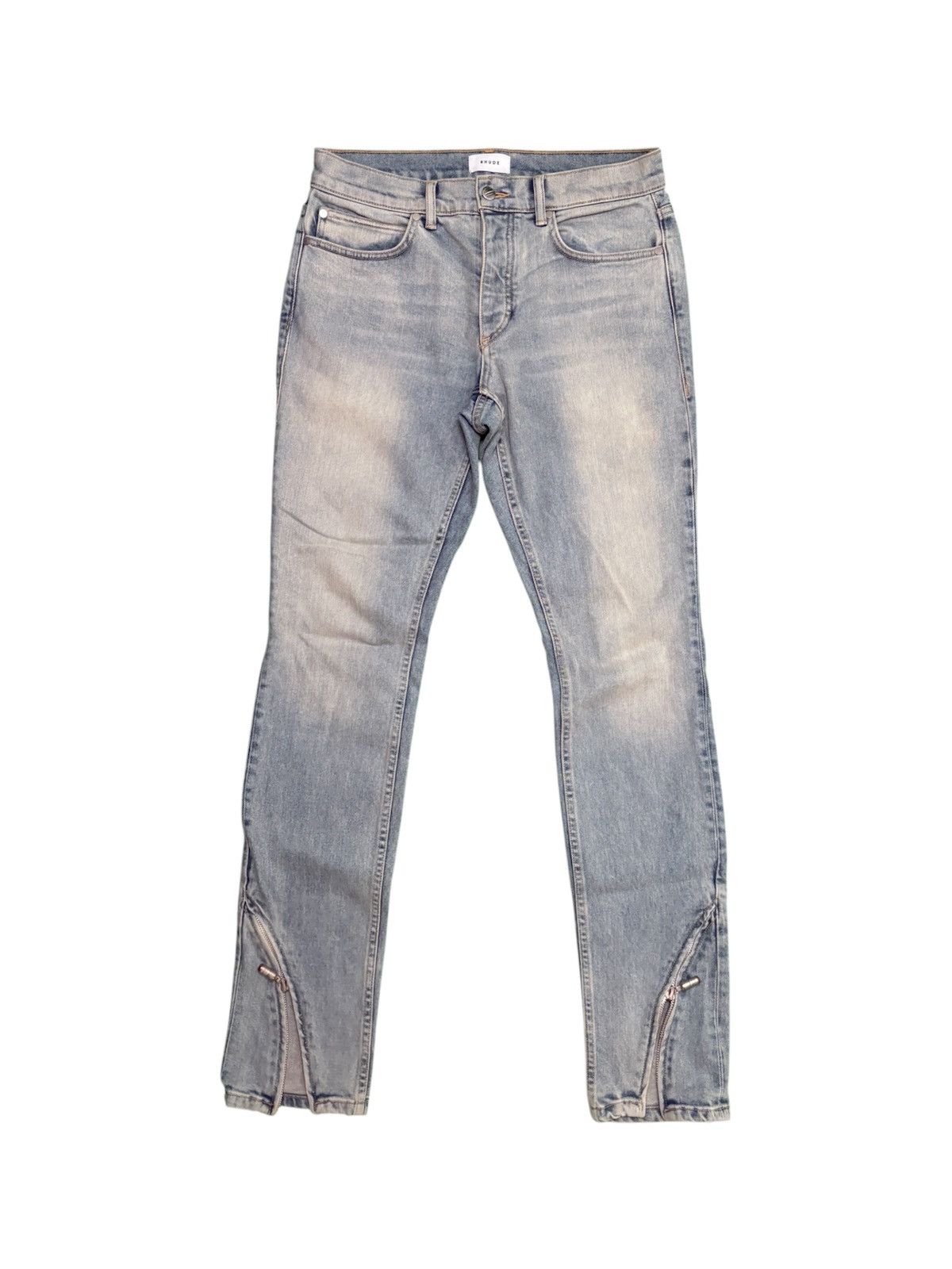 Rhude Rhude Curve Zip Detailed Denim Jeans Size US 32 / EU 48 - 1 Thumbnail