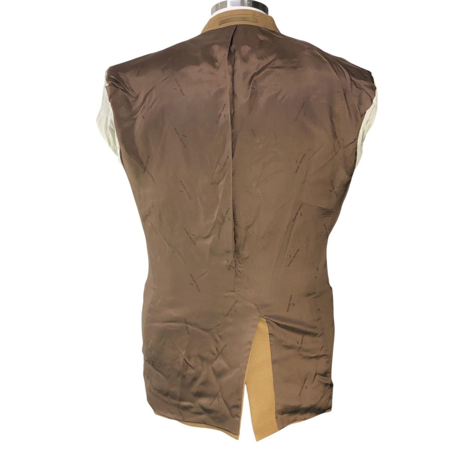 Daniel Hechter Daniel Hechter Blazer 40R Camel Wool Sport Coat Three Button Size 40R - 15 Thumbnail