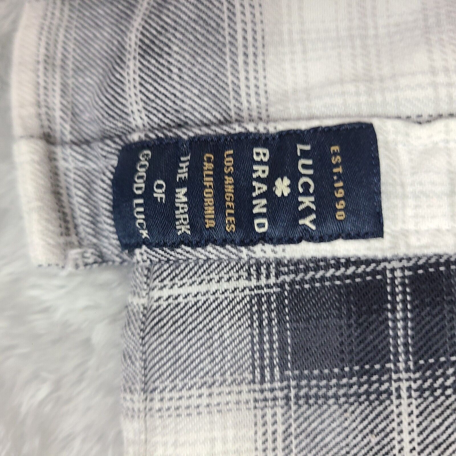 Lucky Brand Lucky Brand Men's Classic Fit Small Long Sleeve Red Check Pe Size US S / EU 44-46 / 1 - 5 Thumbnail