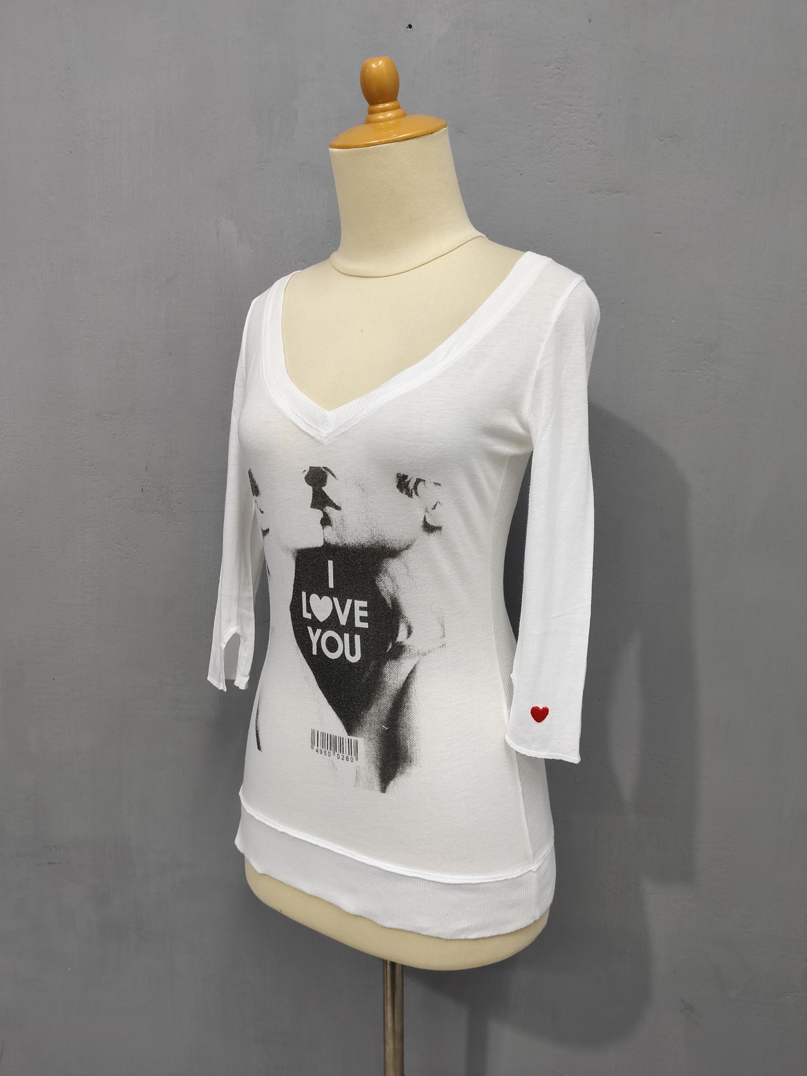 Japanese Brand 2000s Spiral Girl 🇯🇵 I Love You Body Y2K Punk Sexy Graphic Size M / US 6-8 / IT 42-44 - 3 Thumbnail