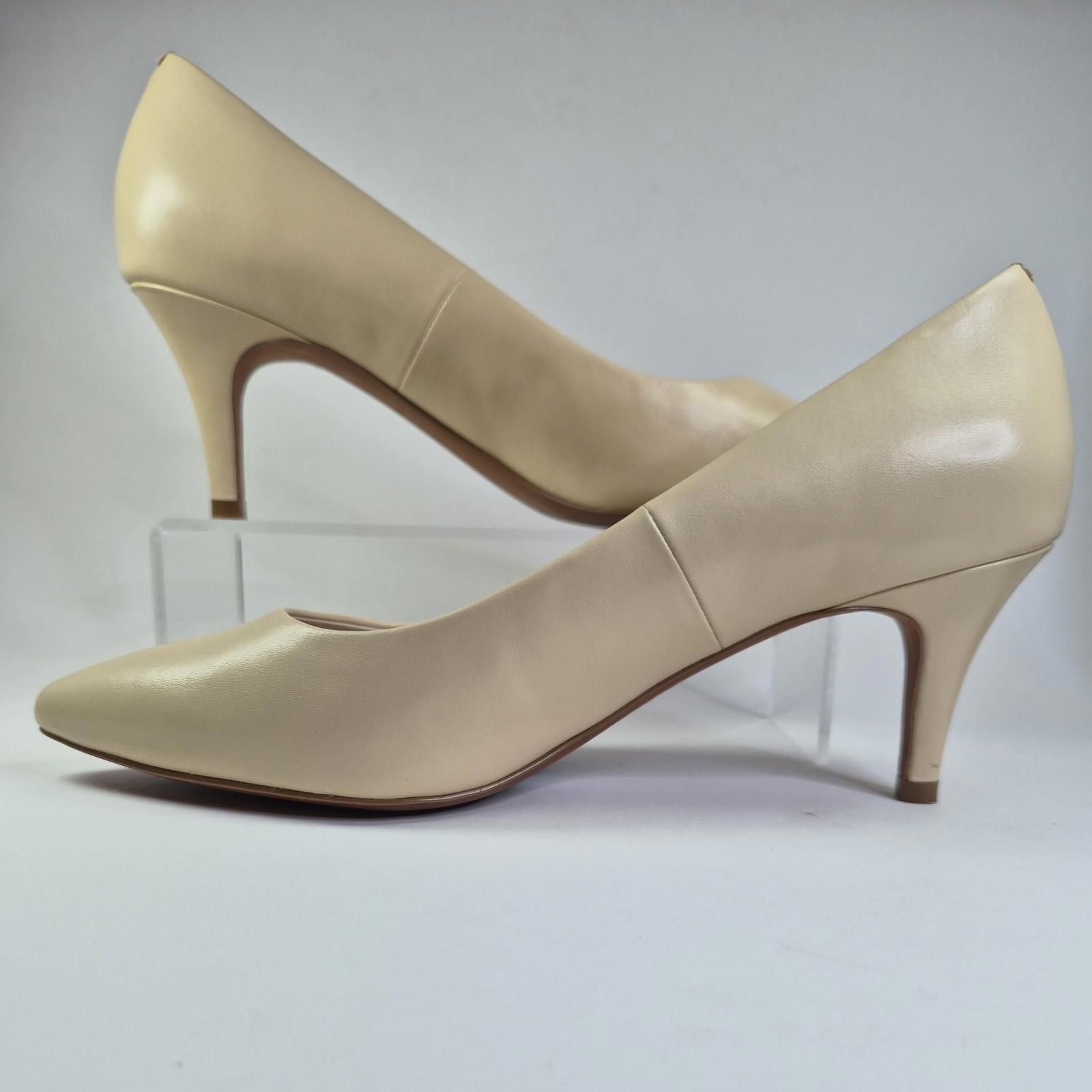 Nine West NINE WEST MARGOT PUMPS NATURAL/TAN LEATHER SIZE 9B Size US 9 / IT 39 - 2 Thumbnail