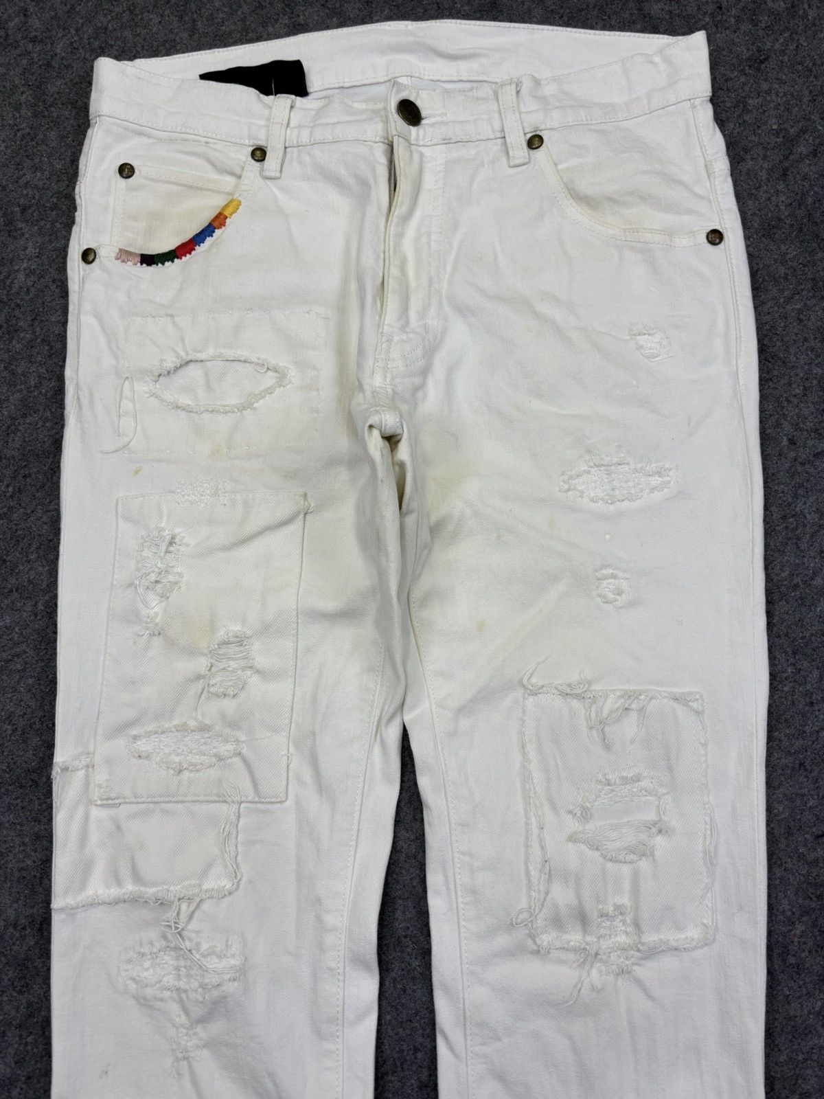 Other 💥Designer Patchwork💥1piu1uguale3 Skinny Patchwork Denim F914 Size US 32 / EU 48 - 3 Thumbnail