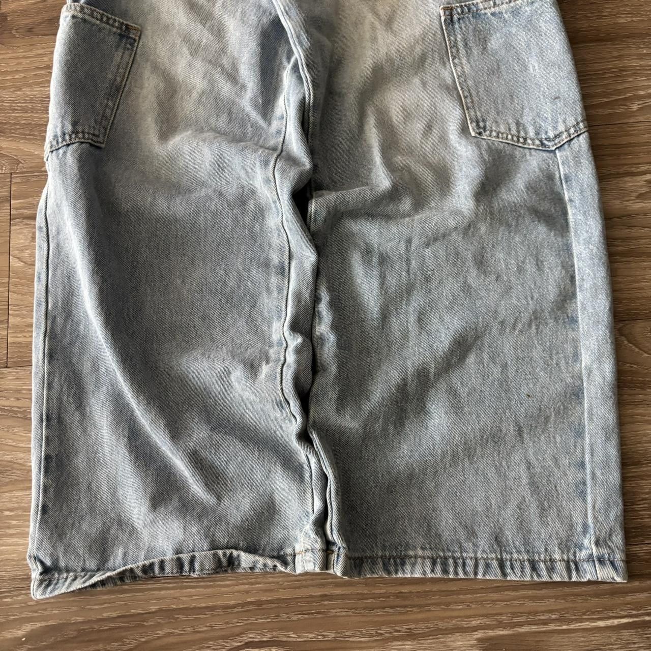 Japanese Brand Crazy Vintage Y2K/2000s Baggy Light Wash Skater Denim Jeans! 25x28 Size US 26 / EU 42 - 6 Thumbnail