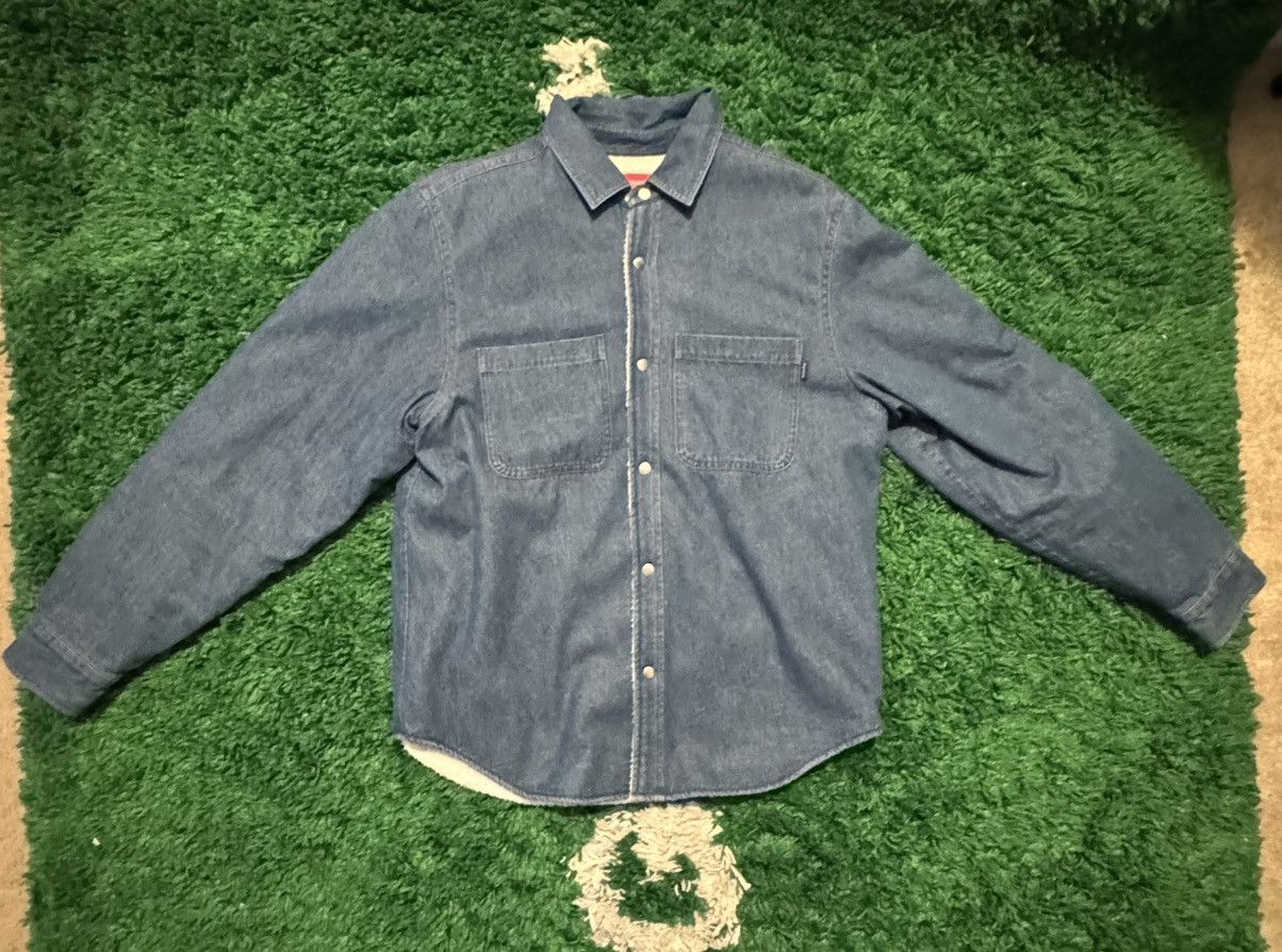 Supreme Supreme Sherpa Lined Denim Shirt Size US M / EU 48-50 / 2 - 1 Thumbnail