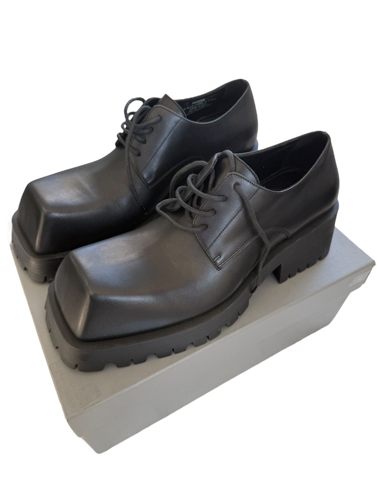靴 balenciaga trooper Derby 42 Balenciaga - Trooper leather Derby shoes Balenciaga