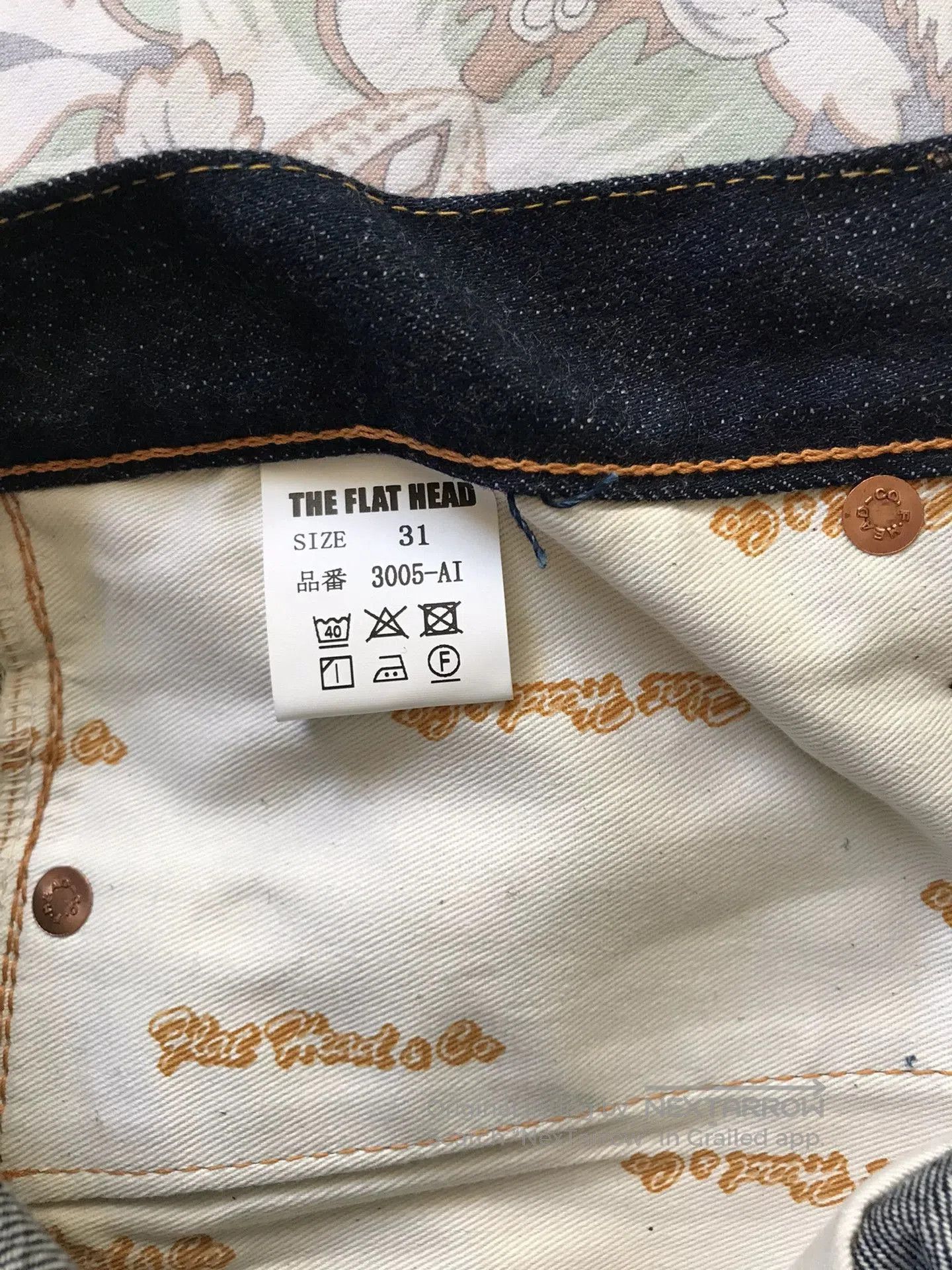 Visvim The Flat Head 3005AI Natural Dye Jeans. Size US 31 - 9 Thumbnail