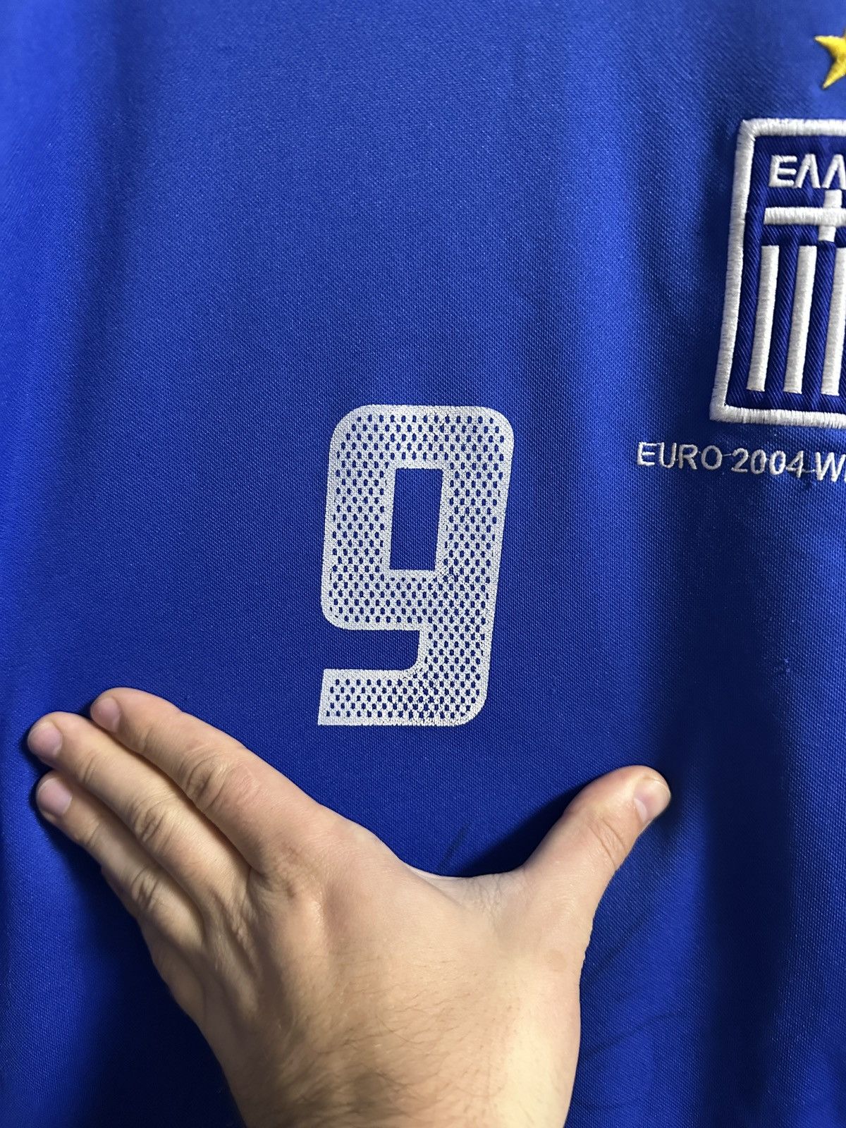 Vintage Rare Vintage Soccer Jersey Greece Charisteas Euro 2005 Win Size US M / EU 48-50 / 2 - 4 Thumbnail