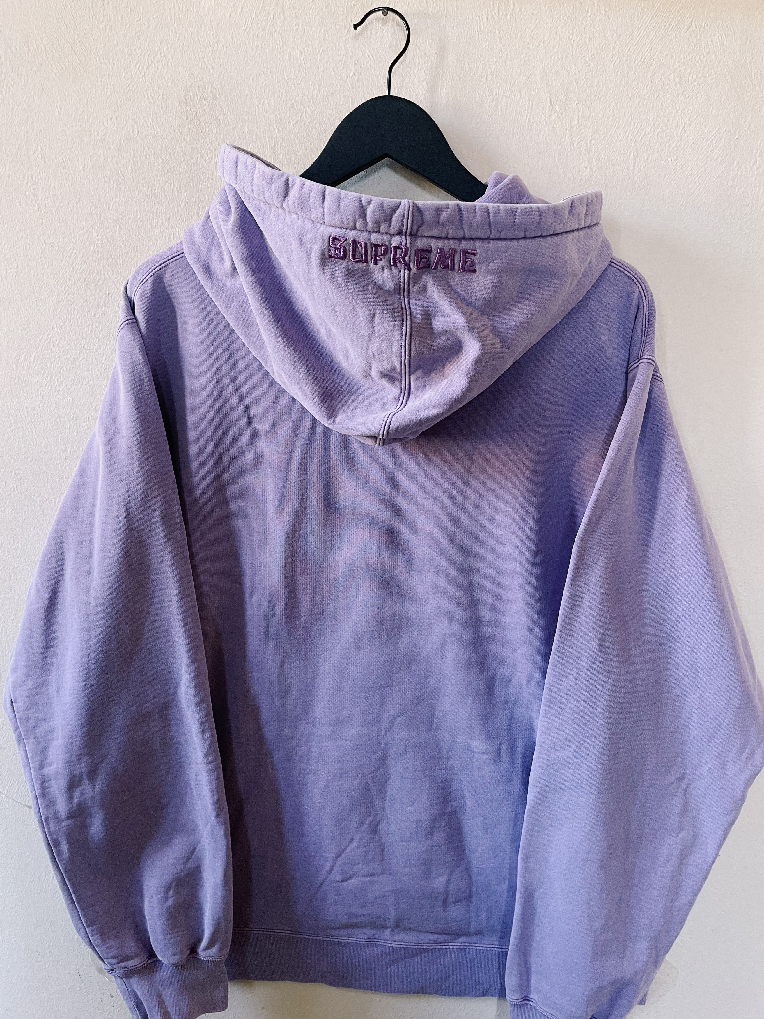 Supreme Supreme Overdyed Hoodie Purple Size US L / EU 52-54 / 3 - 2 Thumbnail