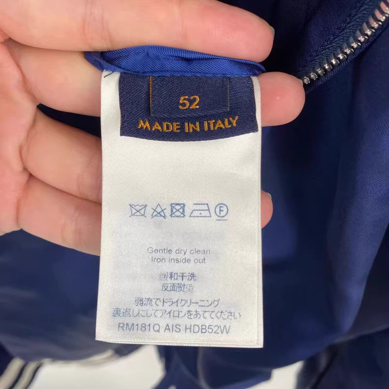 Louis Vuitton Louis Vuitton Lv Deep Blue Letter Embroidered Jacket Coat Size US L / EU 52-54 / 3 - 3 Thumbnail