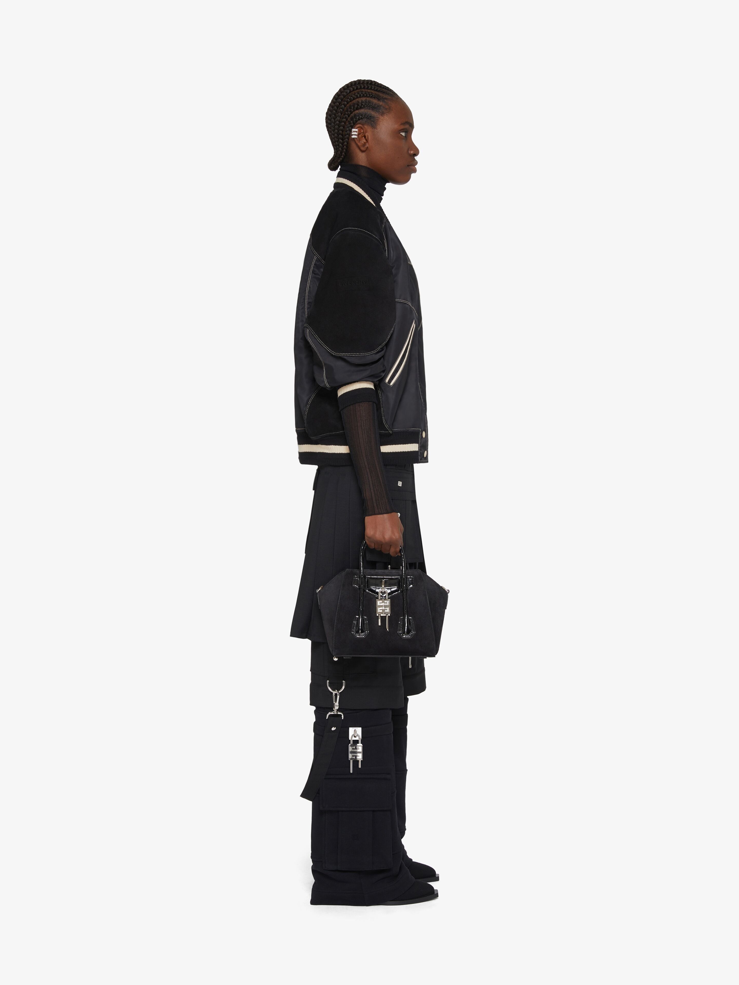 Givenchy o1srvl11e0725 Bl-Material Oversized Varsity in Black Size S / US 4 / IT 40 - 3 Thumbnail