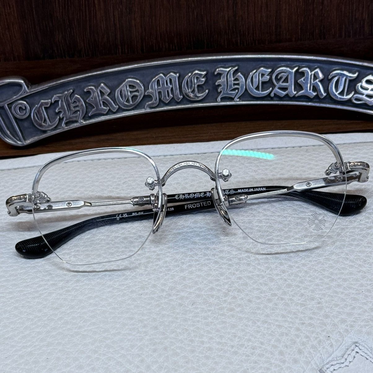 Chrome Hearts Chrome Hearts Frosted Glasses Size ONE SIZE - 1 Thumbnail