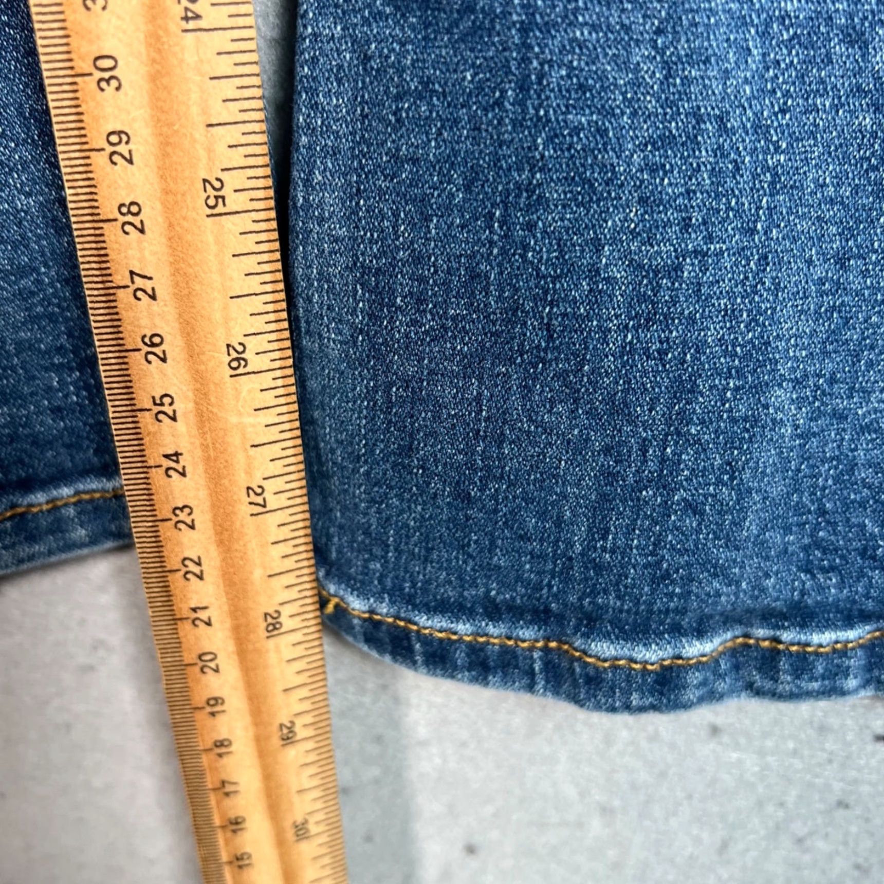 Levi's Levis 518 Superlow Bootcut Jeans Womens Size 28 in Waist Blue Denim Cotton Blend Size 28" / US 6 / IT 42 - 7 Thumbnail