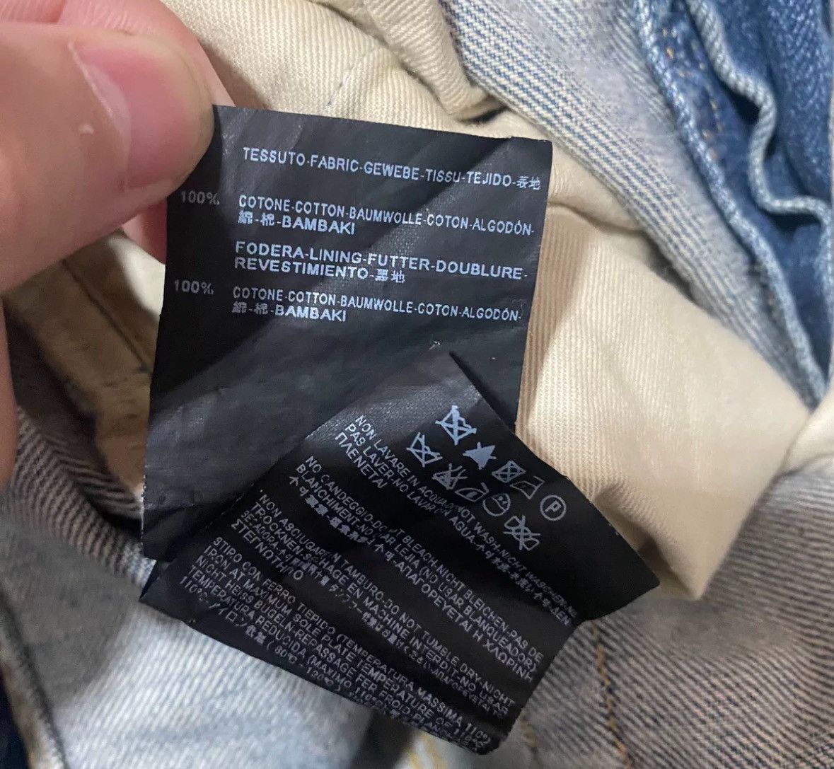 Saint Laurent Paris × Yves Saint Laurent Saint Laurent slp13fwD02 Year Old Corroded and Damaged Jeans Size US 31 - 6 Thumbnail