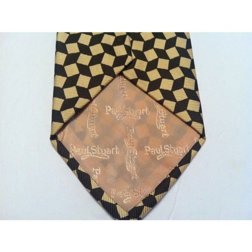Paul Stuart PAUL STUART MEN'S NEW 100%SILK TIE WIDTH: 3 3/4" Size ONE SIZE - 3 Thumbnail