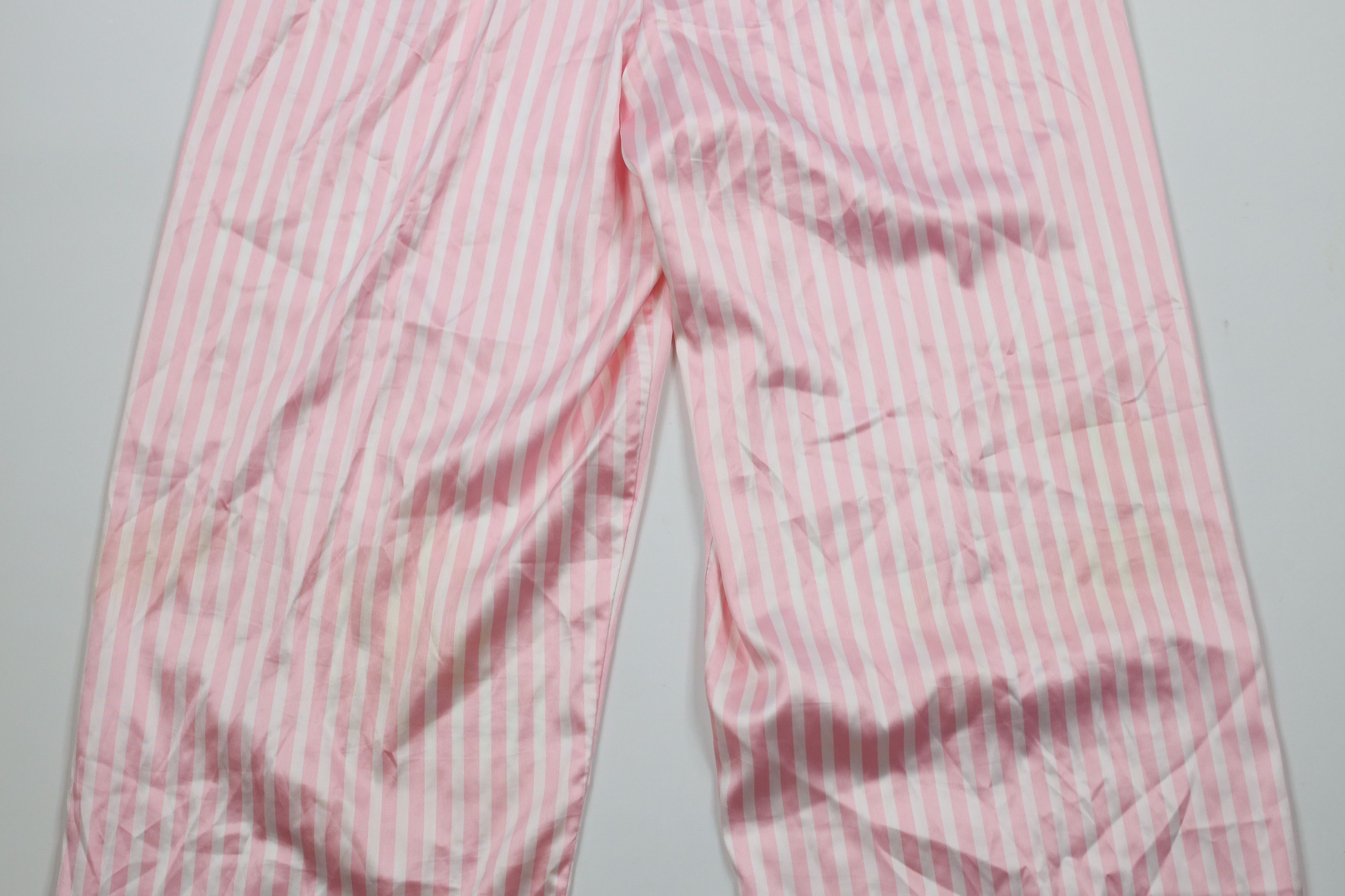 Victoria's Secret × Vintage Vintage Victoria's Secret Silky Polyester Striped Pajamas Size L / US 10 / IT 46 - 21 Thumbnail