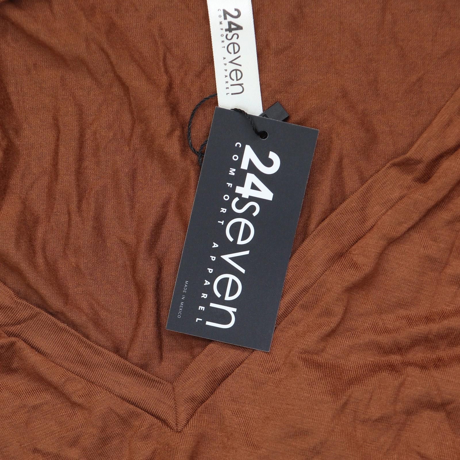 Other Nwt 24seven Comfort Apparel Knit V-neck Tank Top Brown L Size L / US 10 / IT 46 - 3 Thumbnail