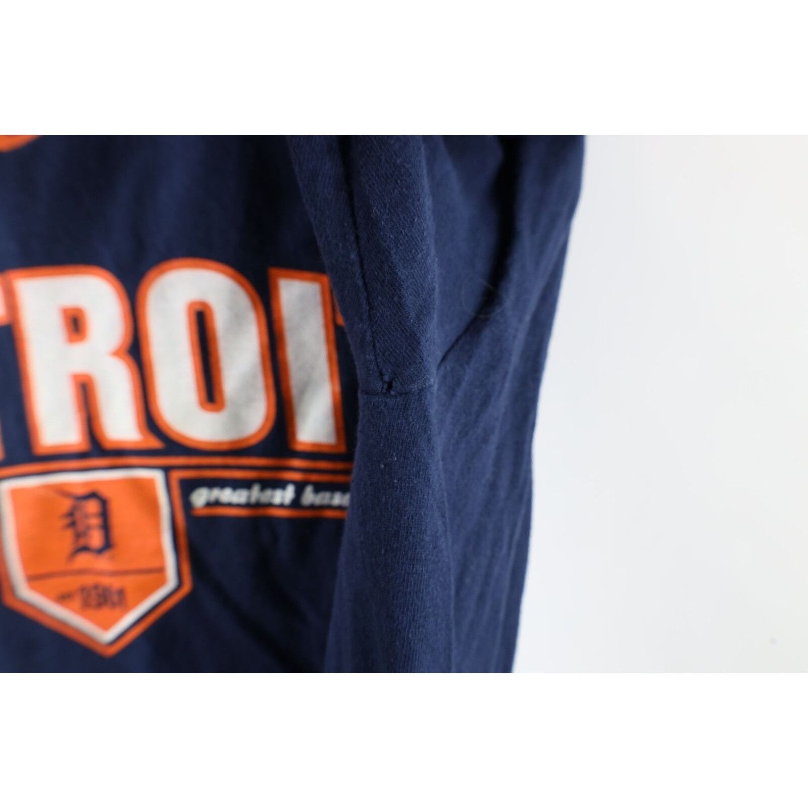 Nike × Vintage Vintage Nike Travis Scott Mini Swoosh Detroit Tigers T-Shirt Size US S / EU 44-46 / 1 - 5 Thumbnail