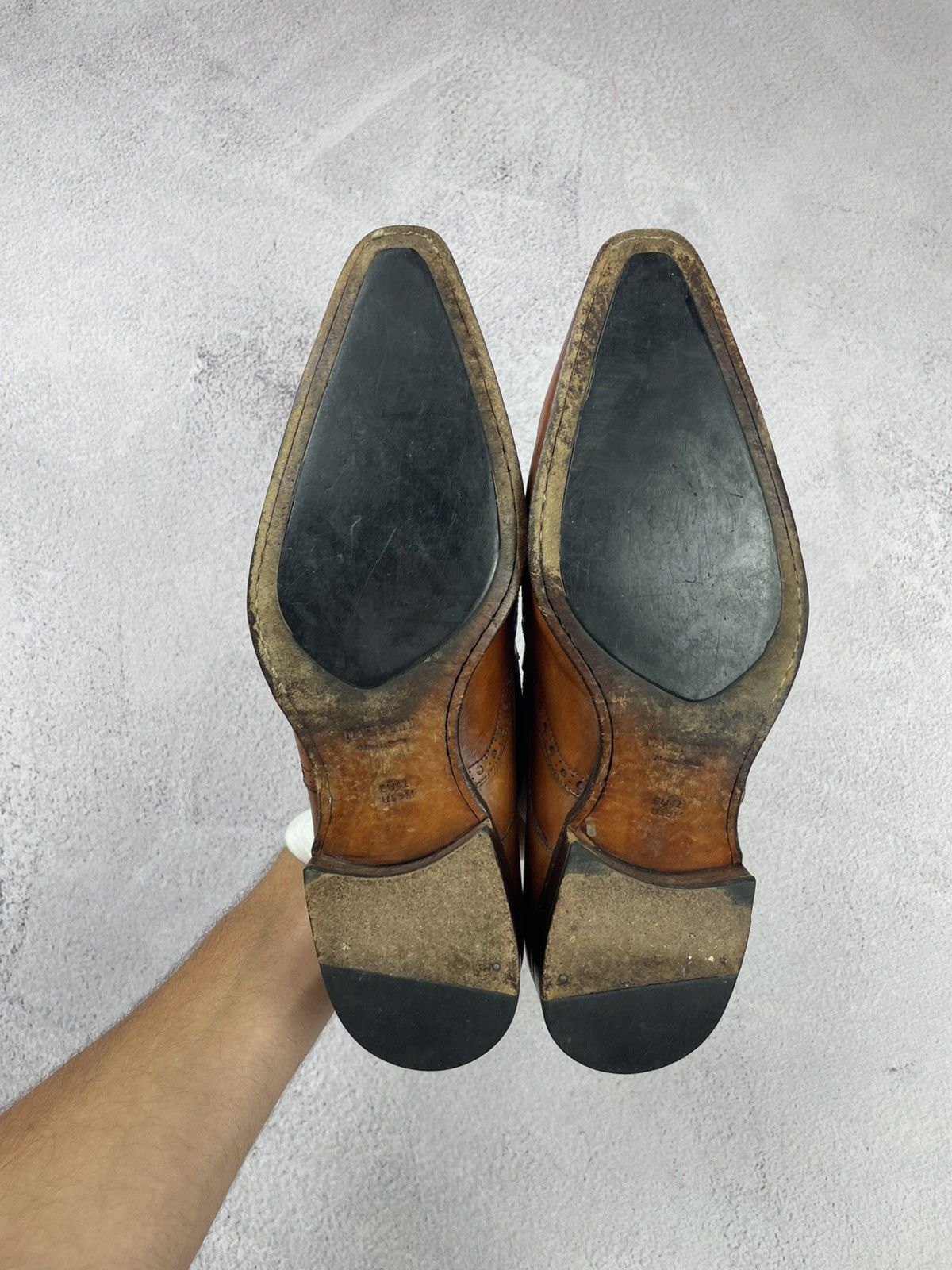 Magnanni Magnanni Brown Leather Oxford Dress Shoes EU 42 US 9M Size US 9 / EU 42 - 19 Thumbnail