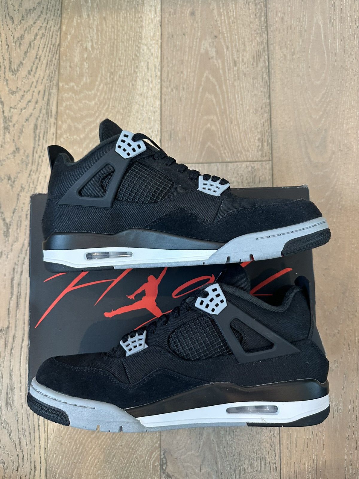 Jordan Brand Jordan 4 Retro SE Black Canvas Size US 12.5 / EU 45-46 - 5 Thumbnail