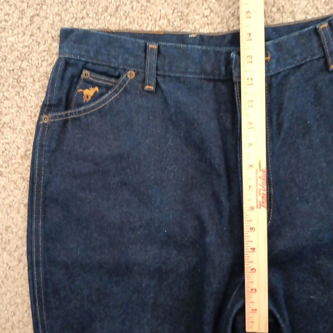 Wrangler VINTAGE Wrangler Jeans Women High Rise 31x31 Blue Denim 18 Regular Cotton 100% Straight Dark Desert Size 28" / US 6 / IT 42 - 4 Thumbnail