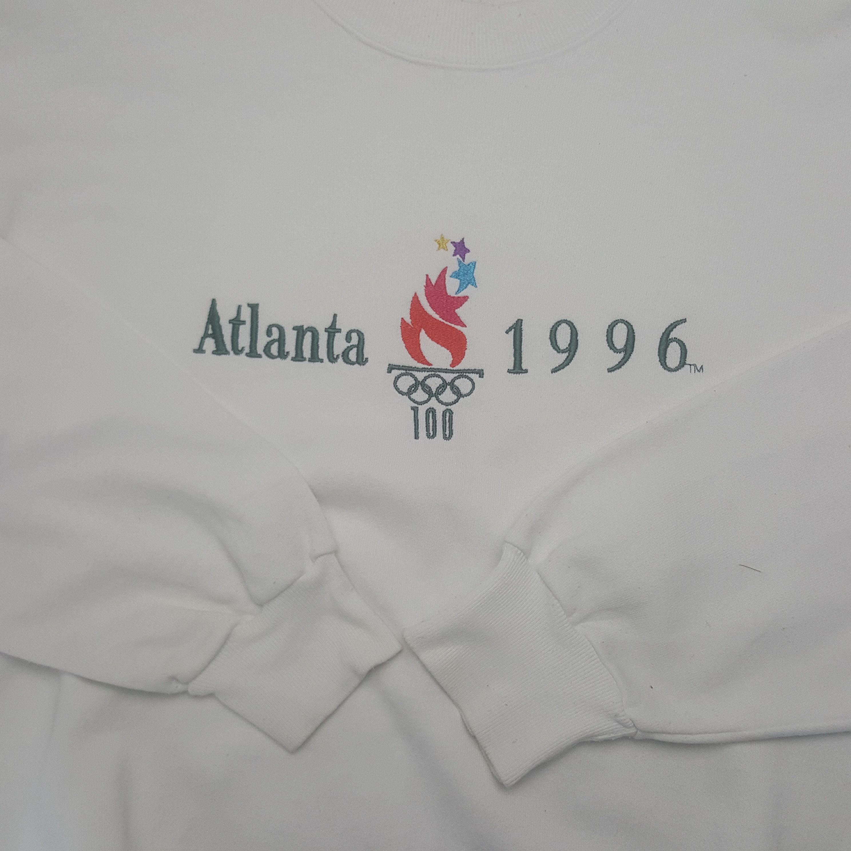 USA Olympics × Vintage Vintage Olympic Atlanta 1996 Sweatshirt Size US L / EU 52-54 / 3 - 6 Thumbnail