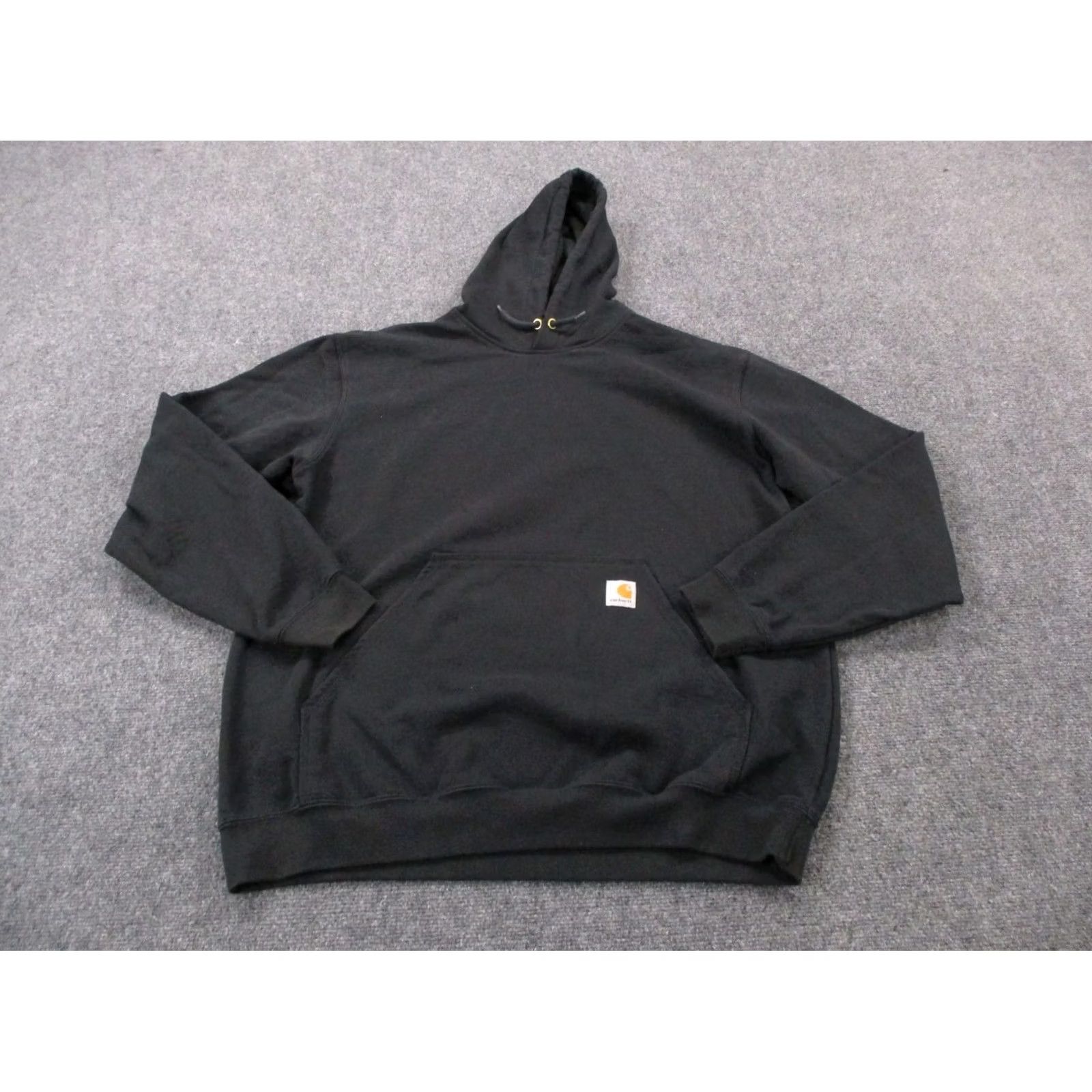Carhartt Carhartt Hoodie Mens L Black Graphic Print Sweatshirt Pullover Hooded Pockets Thermal Knit Cotton Polyester Regular Size Type: L/Black Size US L / EU 52-54 / 3 - 3 Thumbnail