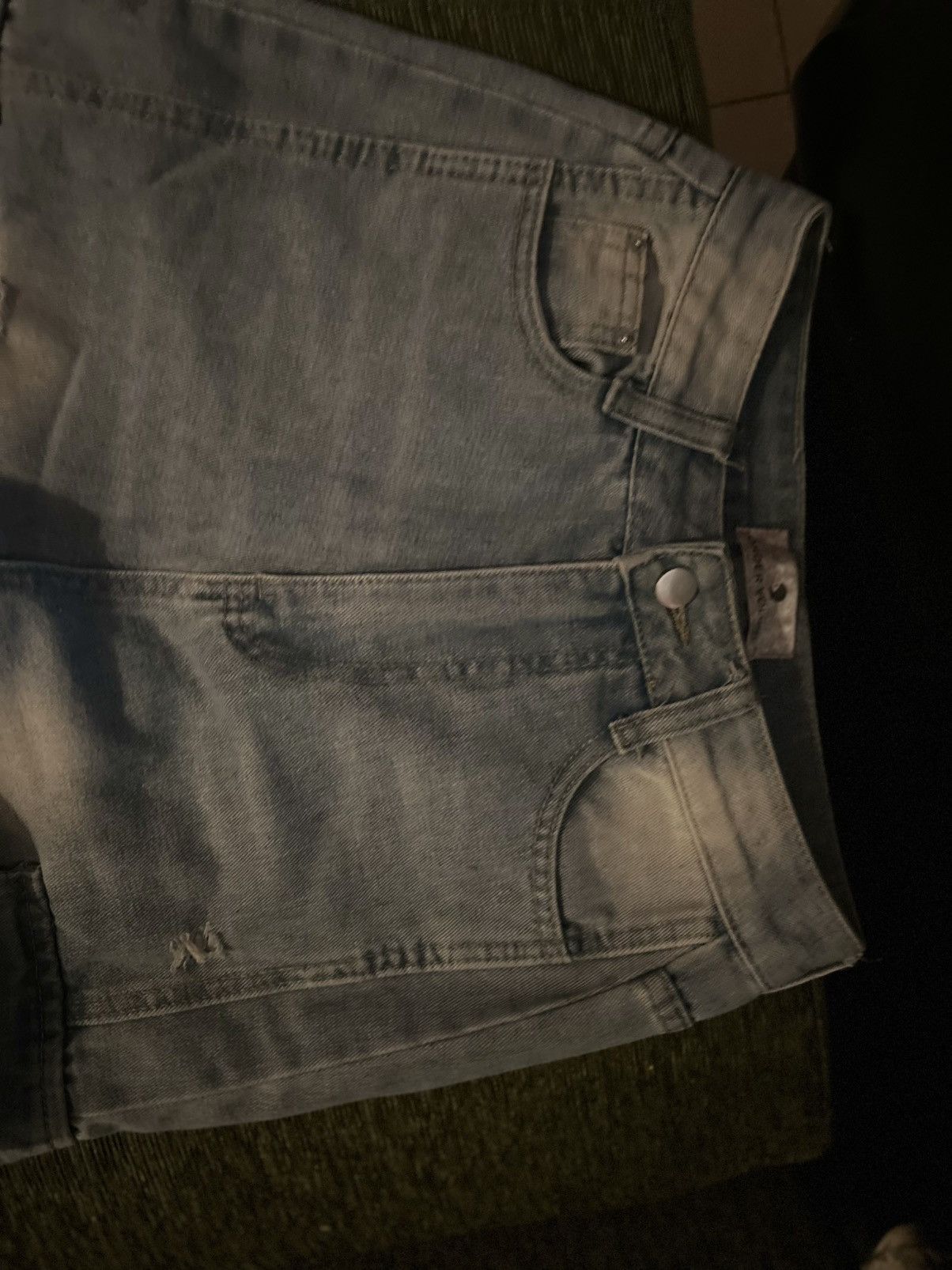 Other Light Wash Denim Cargo Pants Multi Pocket Streetwear Size 26" / US 2 / IT 38 - 7 Thumbnail
