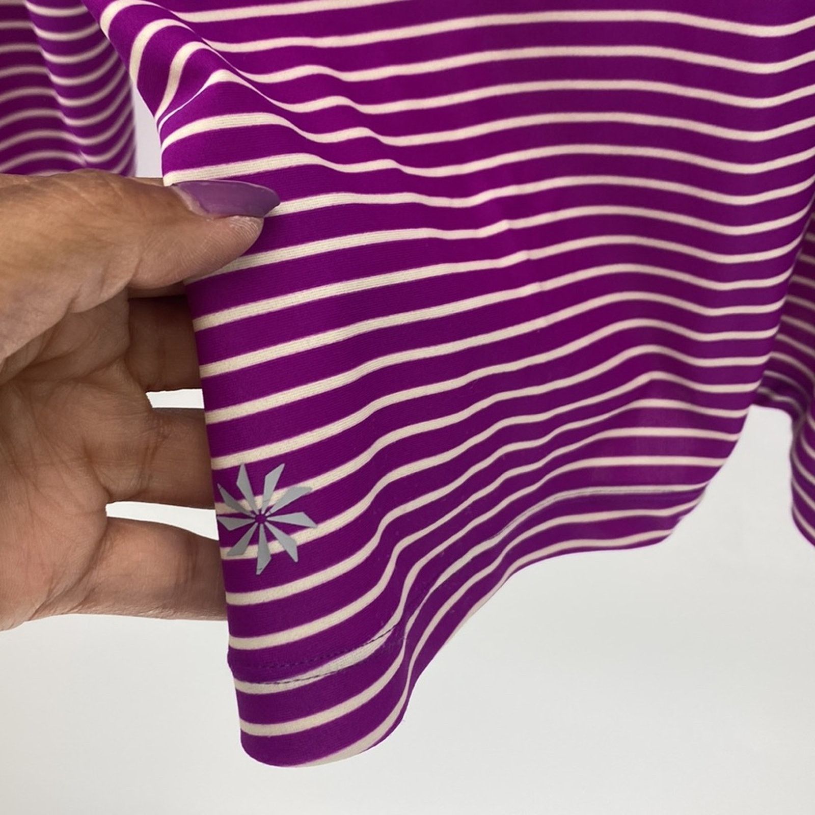 Athleta ATHLETA Gardenia Grove Fitted Long Sleeve Top athletic sz L Size L / US 10 / IT 46 - 3 Thumbnail