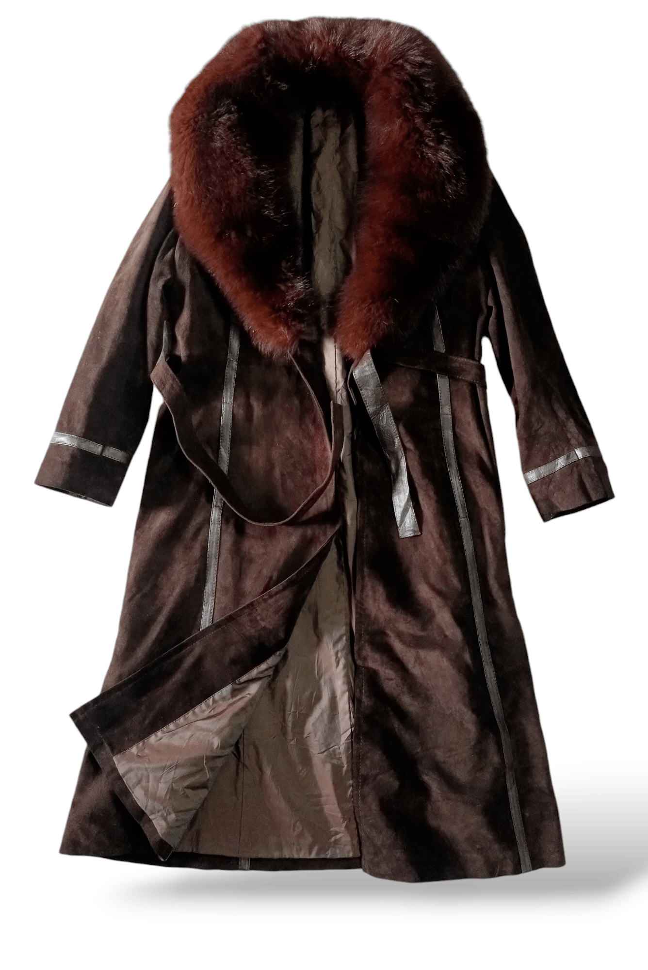 Japanese Brand 🔥RARE🔥 SUEDE LEATHER LONG JACKET Size S / US 4 / IT 40 - 1 Thumbnail