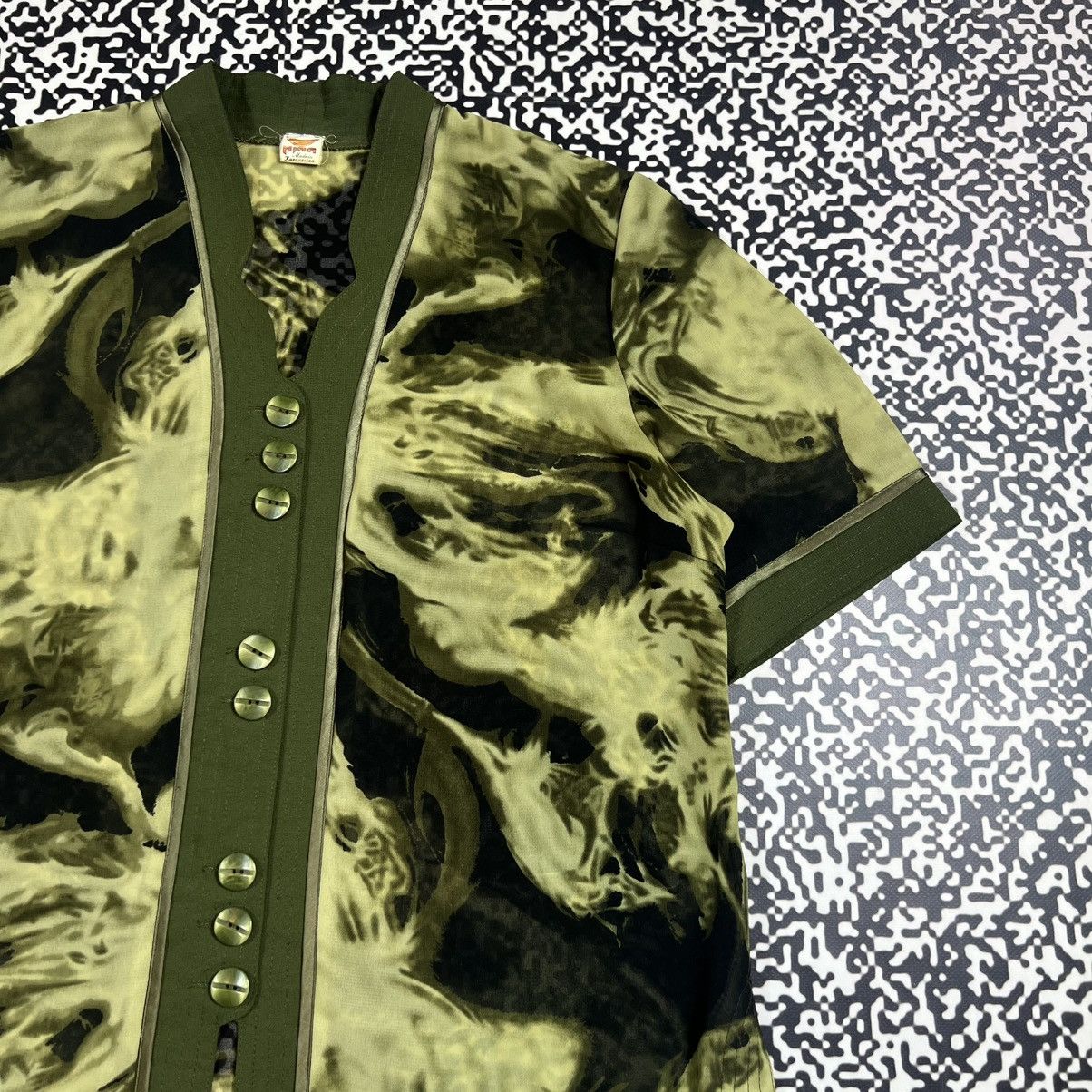 Japanese Brand Vintage Y2K Japanese Style Retro Abstract Print Shirt 90s Size L / US 10 / IT 46 - 7 Thumbnail