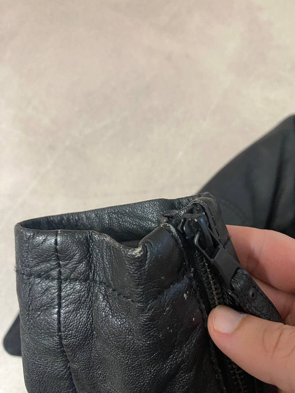 If Six Was Nine Leather Avant Garde Rick Owens style Faded Cropped jacket Size M / US 6-8 / IT 42-44 - 13 Thumbnail