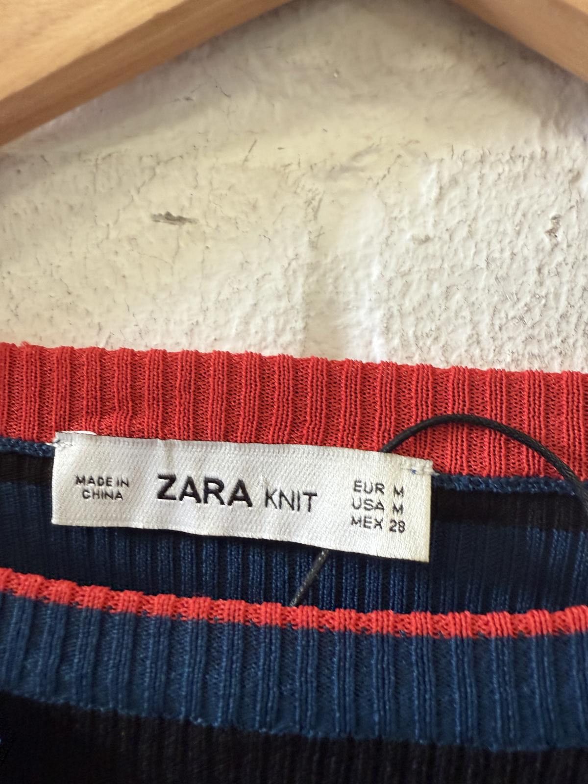 Zara Zara Knit Striped Ribbed Sweater Size M Size ONE SIZE - 4 Thumbnail