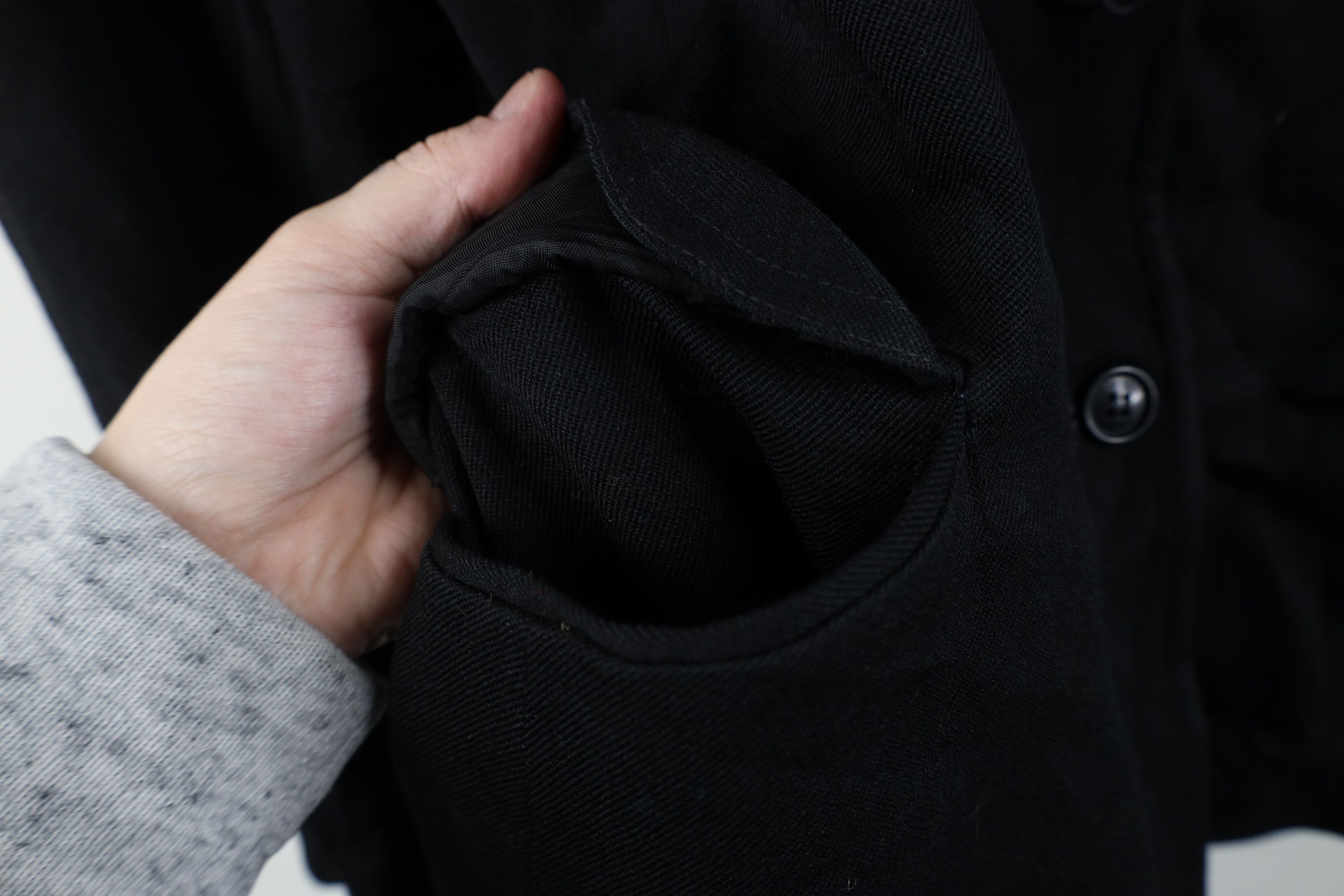 Vintage Vintage 70s Streetwear Wool Suit Coat Blazer Jacket Black Size XL / US 12-14 / IT 48-50 - 6 Thumbnail