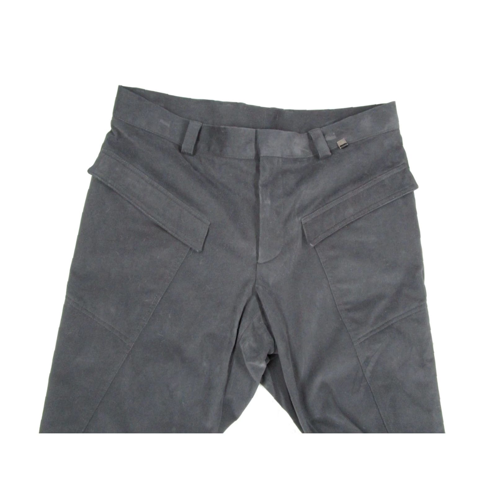 Versace VINTAGE Versace Pants Men's Black Cargo 50 IT Regular Straight 33x35 Cotton Blend Zipper Logo 90s Modern Mens Size US 34 / EU 50 - 2 Thumbnail