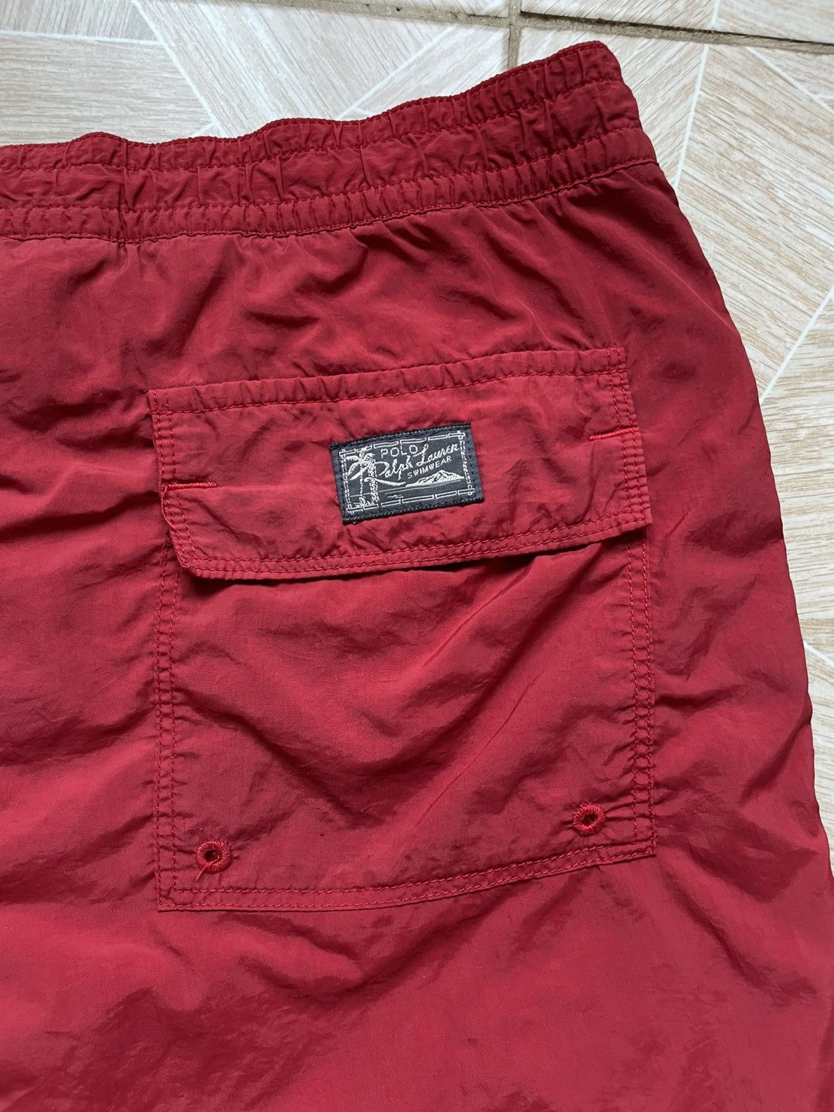 Polo Ralph Lauren Vintage Polo Ralph Lauren Swimwear Rider Logo Nylon Shorts L Size US 34 / EU 50 - 4 Thumbnail