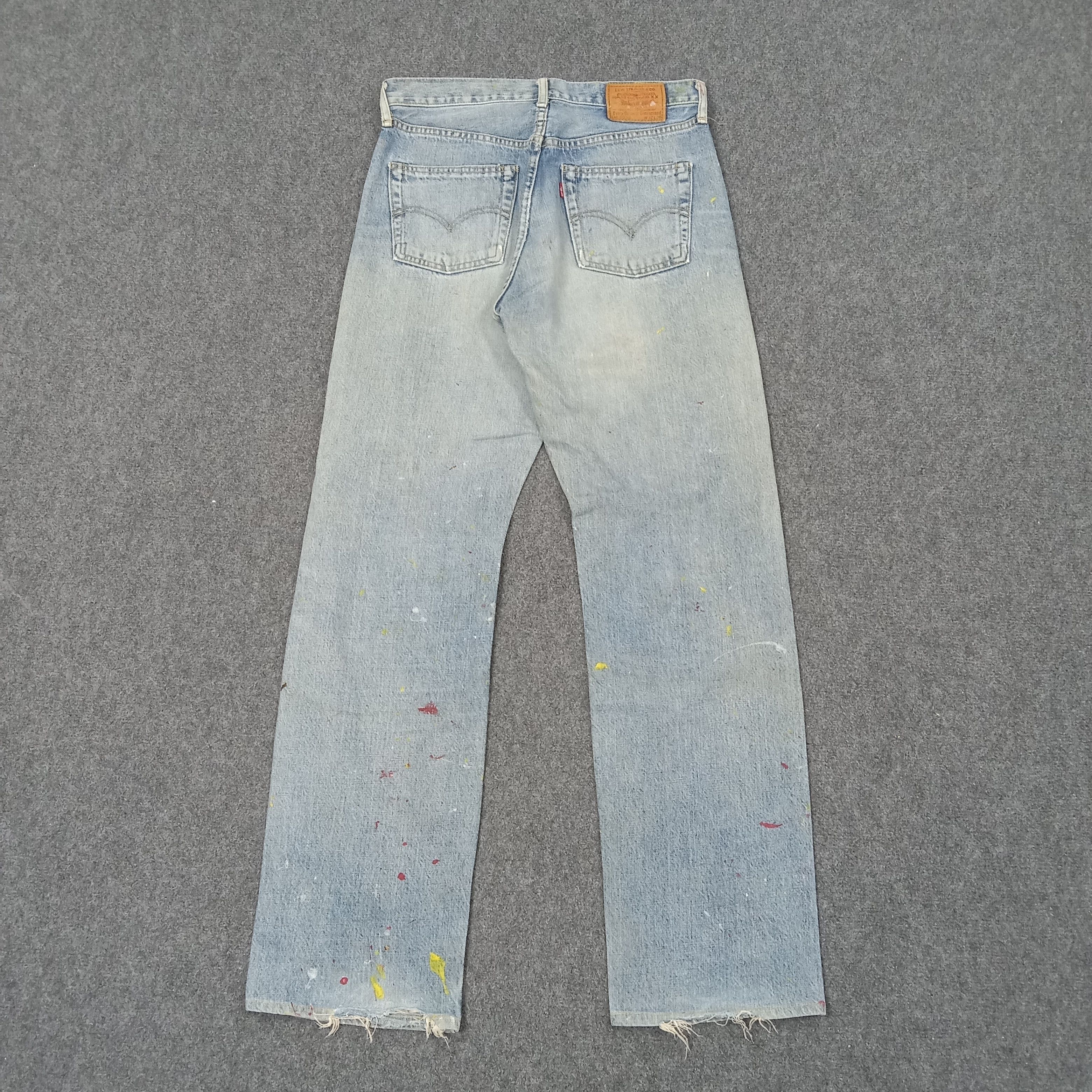 Levi's Levi's American Paint Art Distressed Denim Jeans c235n27 Size US 31 - 6 Thumbnail