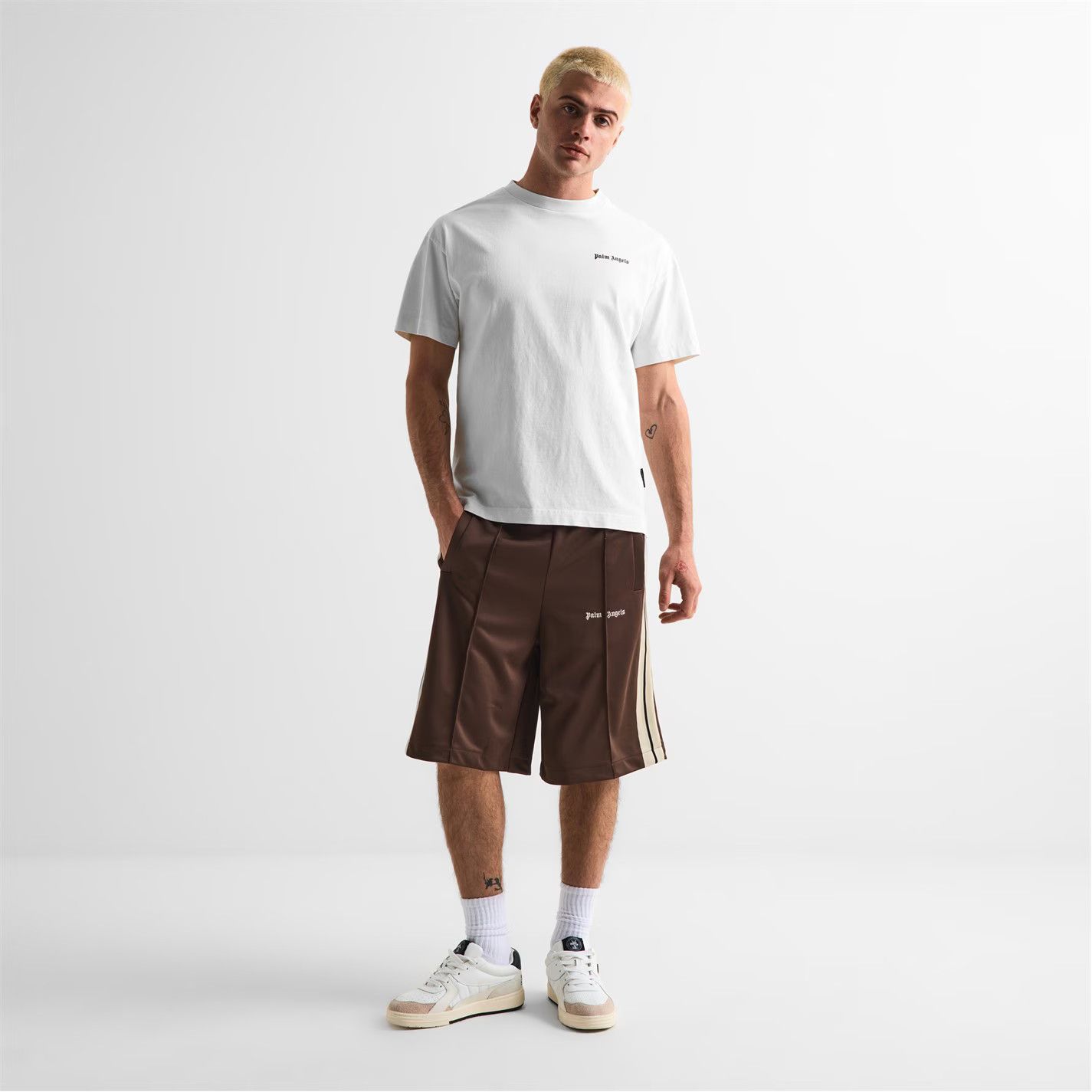 Palm Angels o1g2r1mq0426 Small Logo T-Shirt in White Size US XS / EU 42 / 0 - 6 Thumbnail