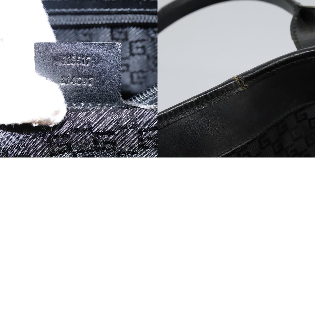 Gucci GUCCI Hand Bag Canvas Black Size ONE SIZE - 13 Thumbnail