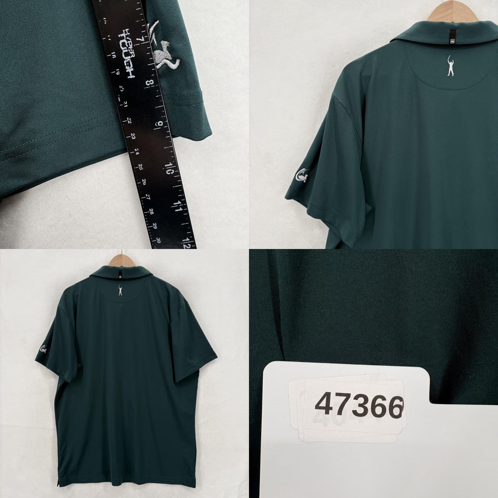 Mizzen+Main Mizzen+Main Polo Shirt Mens XL Green Short Sleeve Golf Performance Stretch Top Size US XL / EU 56 / 4 - 8 Thumbnail