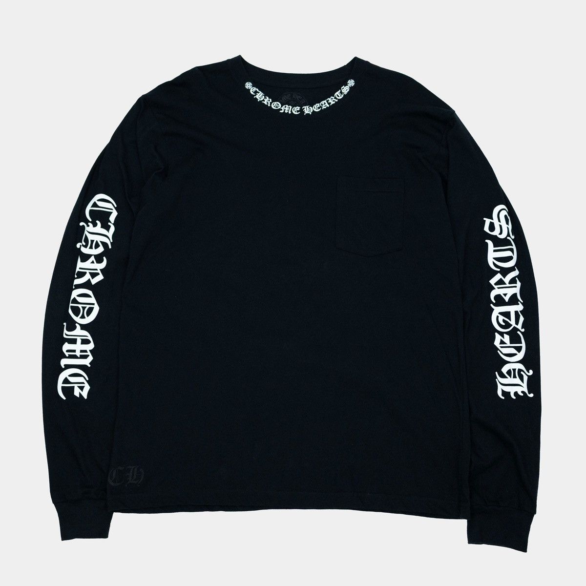Chrome Hearts Chrome Hearts Scripture Sleeve Logo Longsleeve T-Shirt Size US XL / EU 56 / 4 - 1 Thumbnail