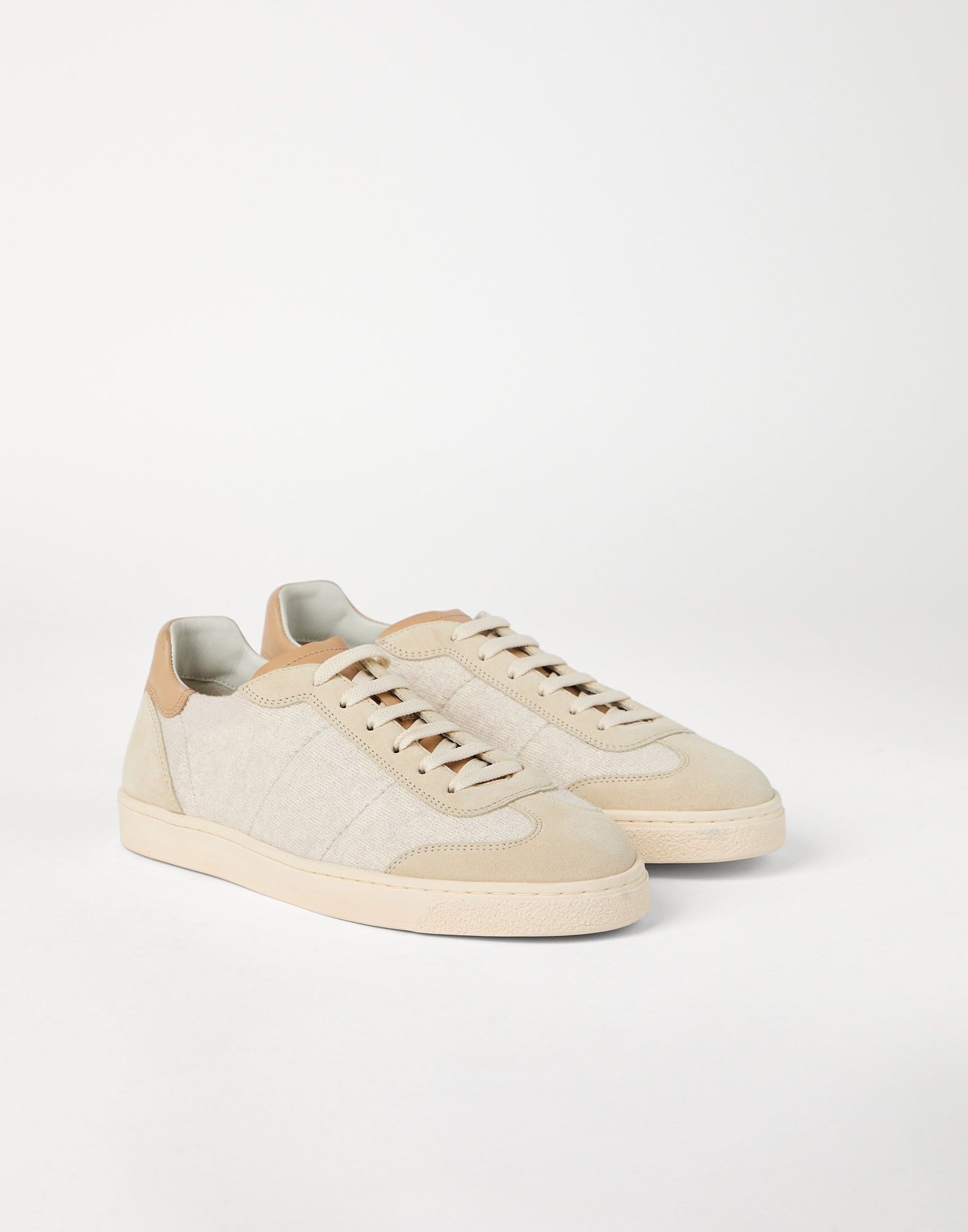 Brunello Cucinelli o1la1rc1a0326 Washed Suede Sneakers in Multicolor Size US 10 / EU 43 - 2 Thumbnail
