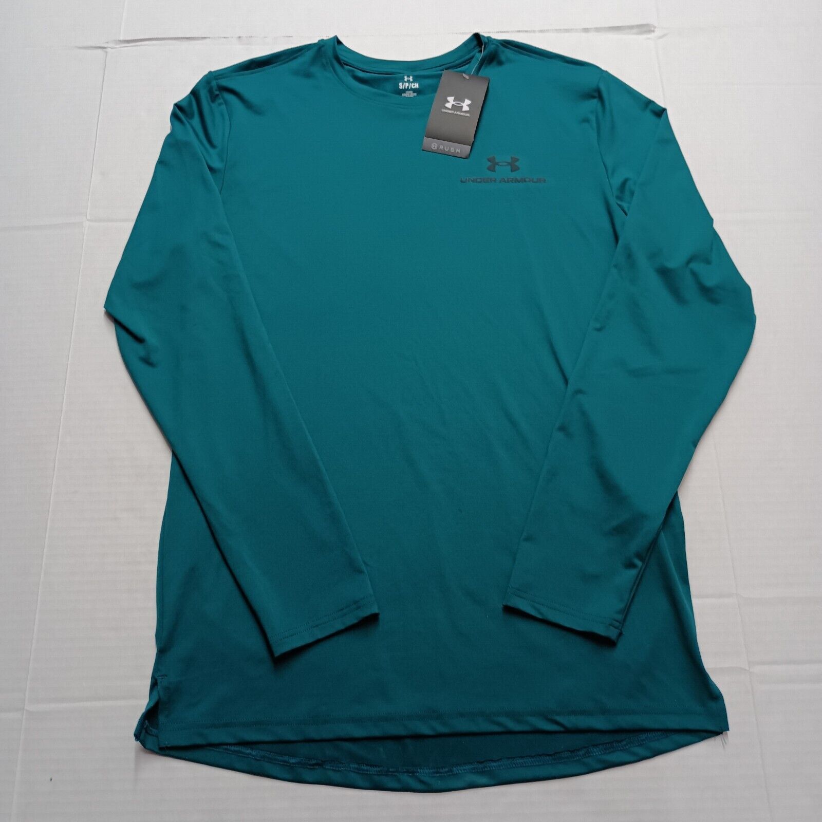 Under Armour Under Armour RUSH Vanish Energy Men's S Green L/S T-shirt Size US S / EU 44-46 / 1 - 1 Thumbnail
