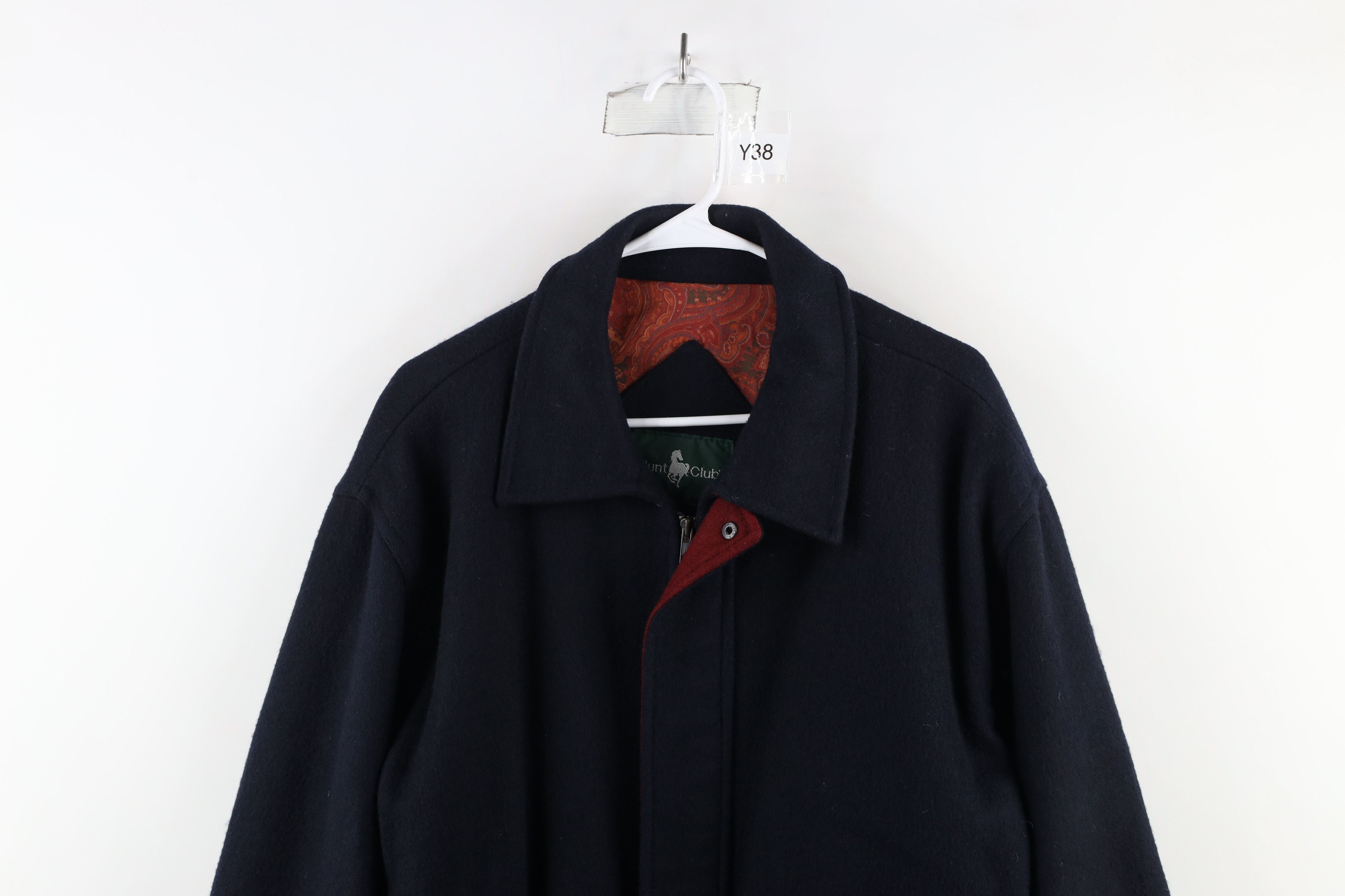 Vintage Vintage 90s Streetwear Full Zip Flight Bomber Jacket Blue Size US M / EU 48-50 / 2 - 2 Thumbnail