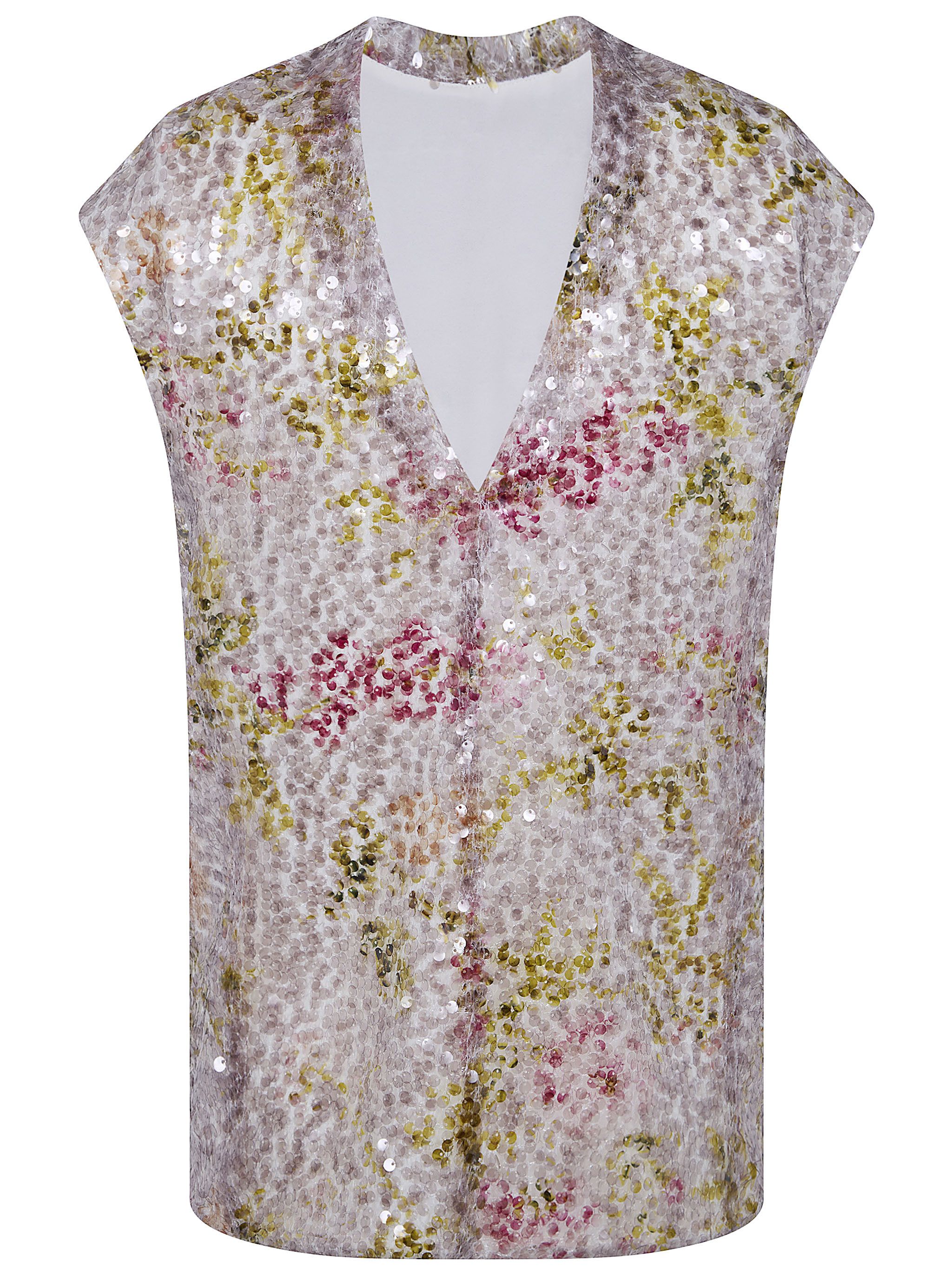 Alberta Ferretti PRINTED SEQUINS SHIRT Size M / US 6-8 / IT 42-44 - 1 Thumbnail