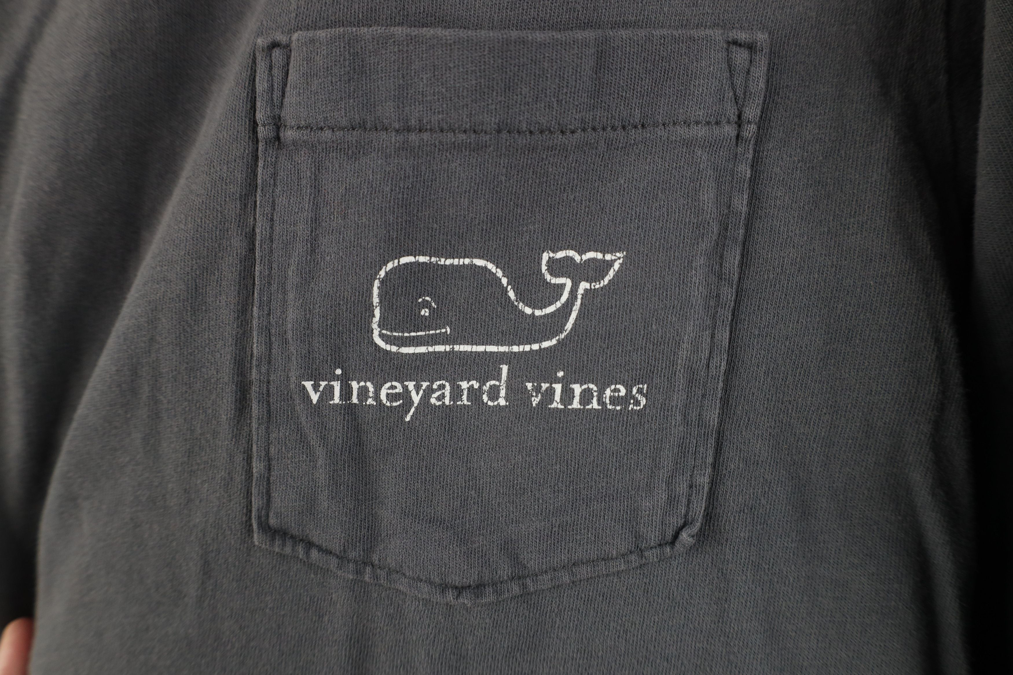 Vineyard Vines Vineyard Vines Spell Whale Long Sleeve Pocket T-Shirt Gray Size US M / EU 48-50 / 2 - 5 Thumbnail