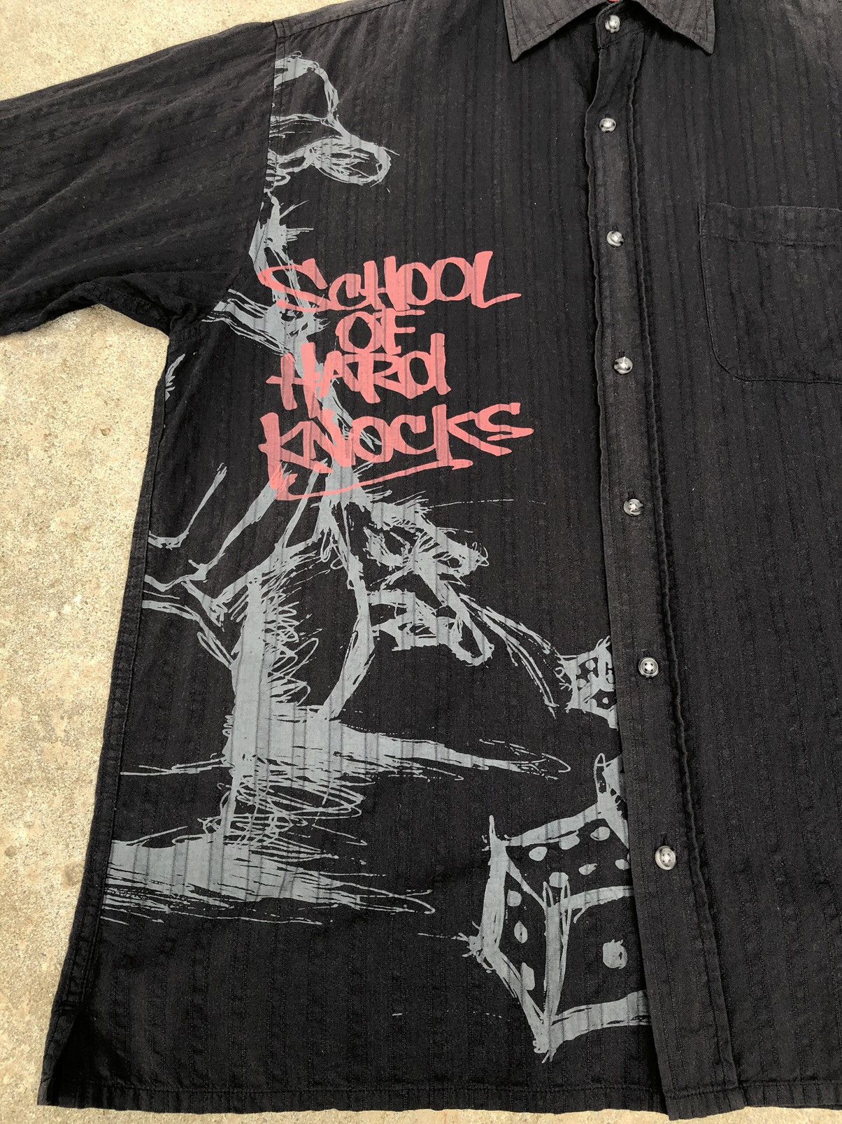 JNCO Vintage SOHK School Of Hard Knocks Shirt Size US M / EU 48-50 / 2 - 3 Thumbnail