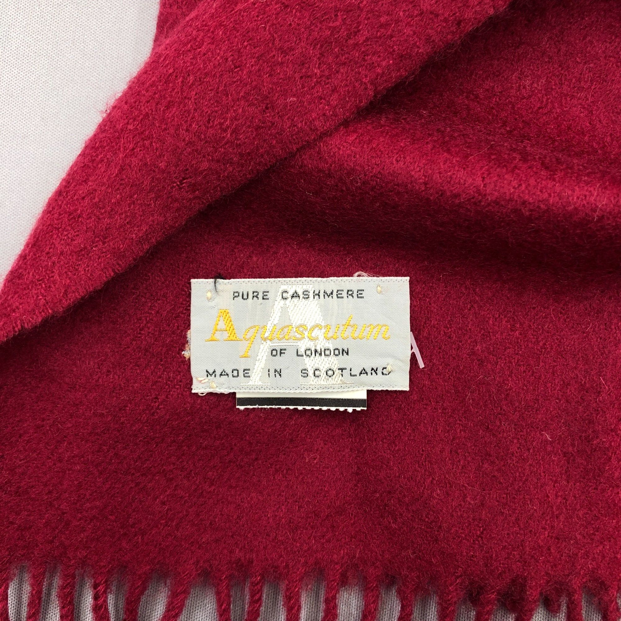 Aquascutum Vintage Aquascutum Scarf Muffler Wool Winter Fringe Scarves Size ONE SIZE - 7 Thumbnail