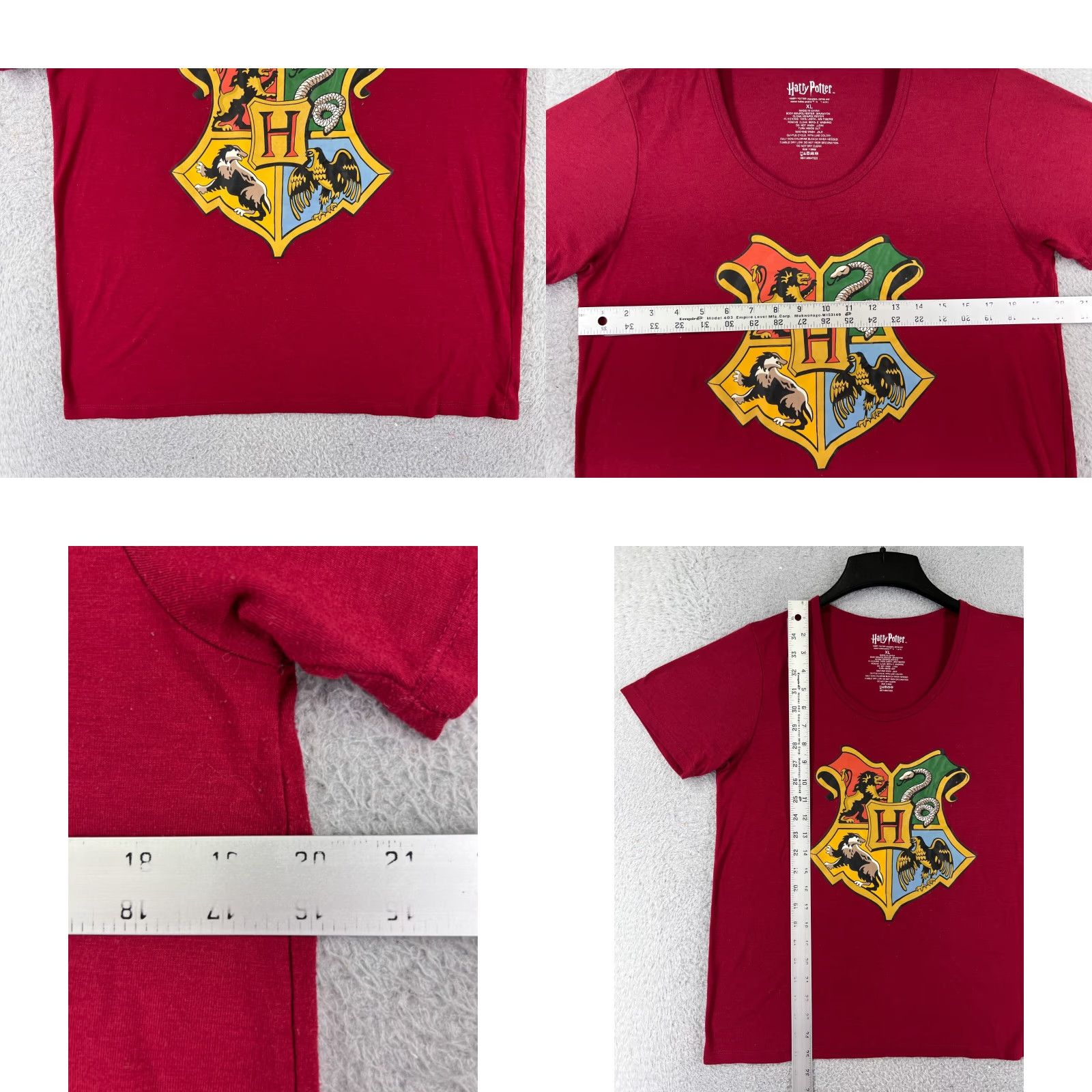 Vintage Harry Potter Shirt Womens XL Red Scoop Neck Polyester Blend Size XL / US 12-14 / IT 48-50 - 8 Thumbnail