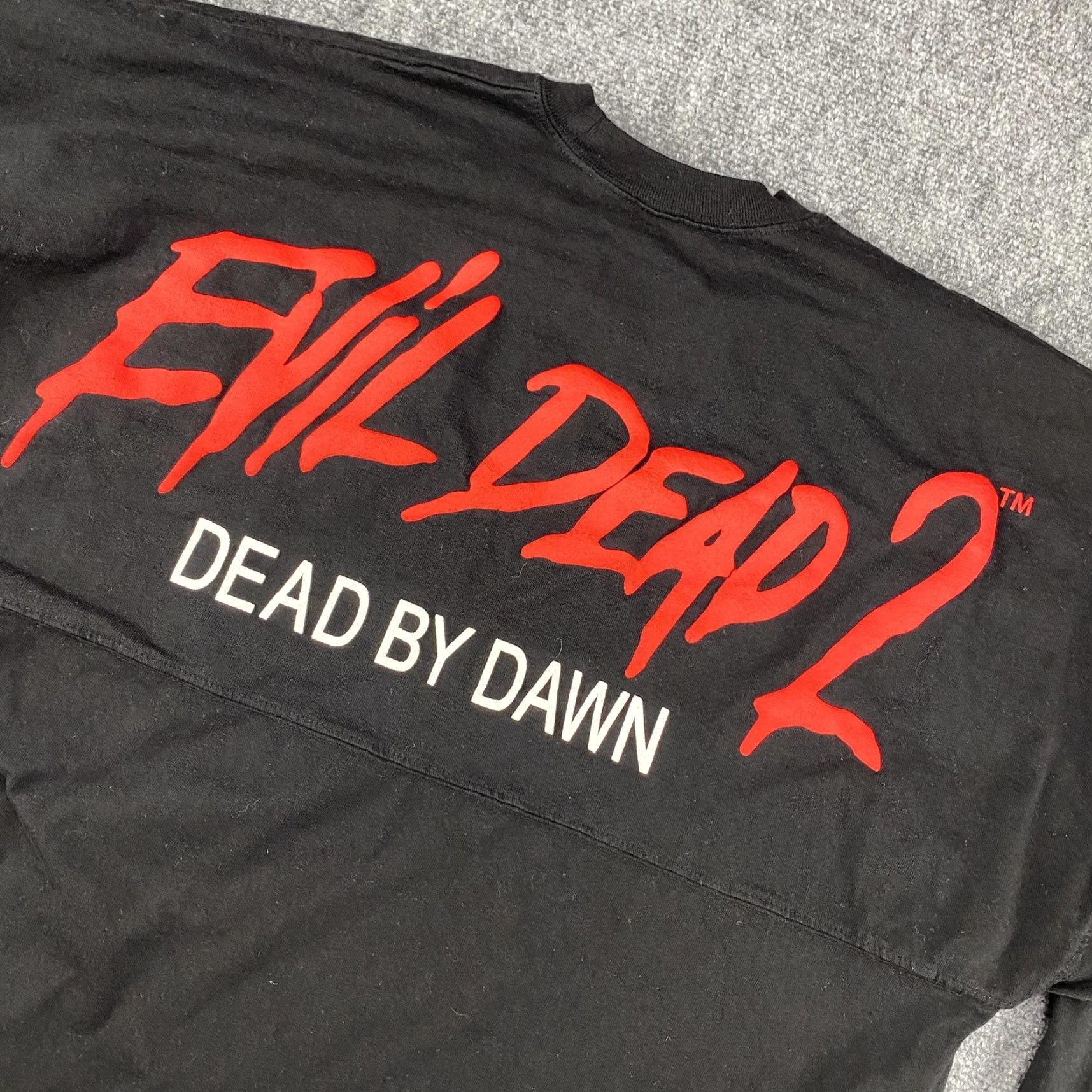 ESPIRIT Spirit Jersey Long Sleeve Shirt Mens M Black Evil Dead 2 Graphic Crew Neck Horror Dead By Dawn Size US M / EU 48-50 / 2 - 2 Thumbnail