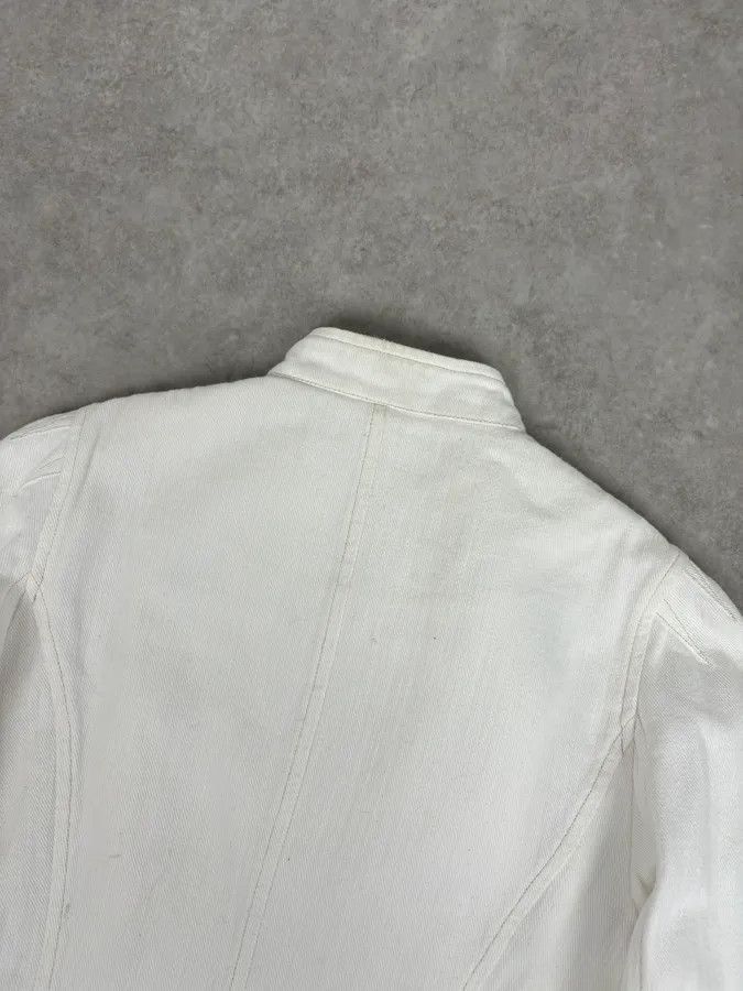Isabel Marant Isabel Marant Étoile Cream White Officer Napoleon Denim Jacket Size S / US 4 / IT 40 - 7 Thumbnail